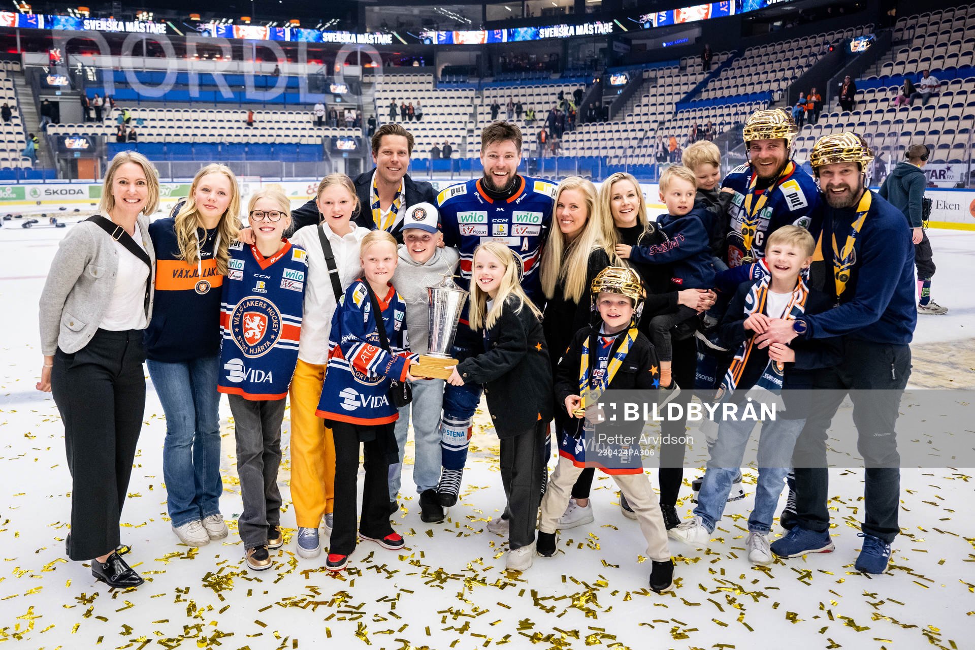 Växjös Robert Rosén och Erik Josefsson med familjer