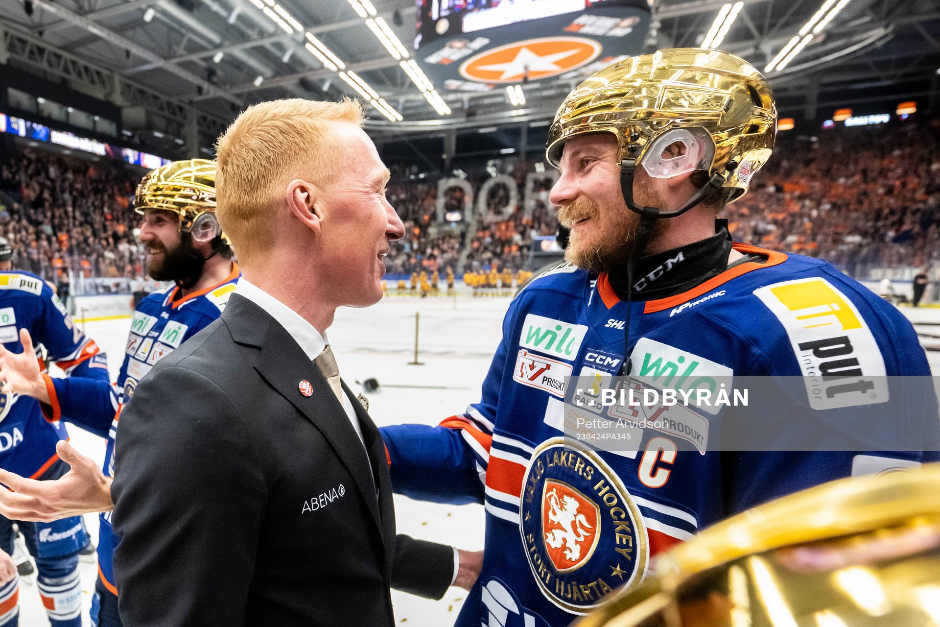 Växjös tränare Jörgen Jönsson och Erik Josefsson