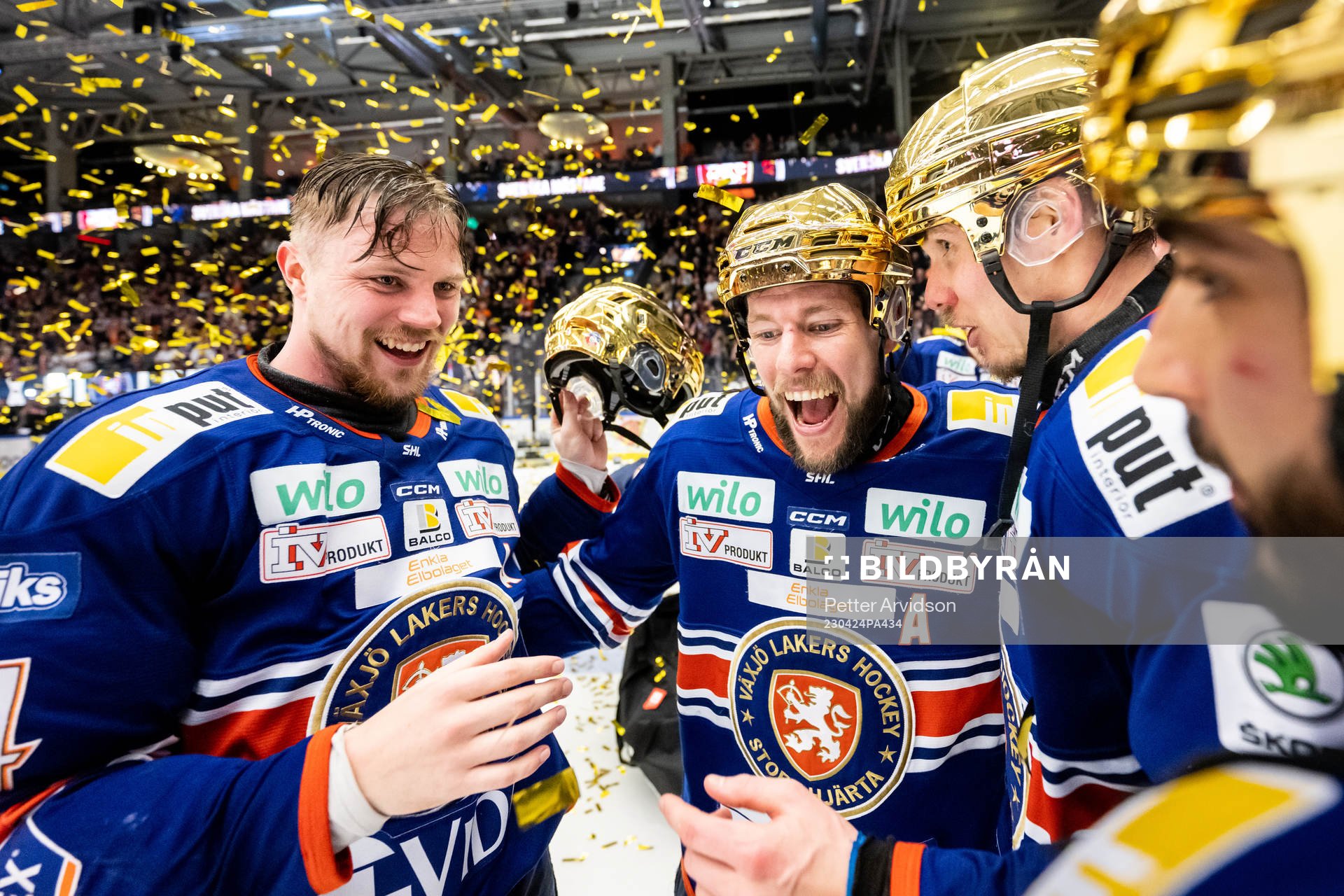 Växjös Joel Persson, Robert Rosén och Miika Koivisto