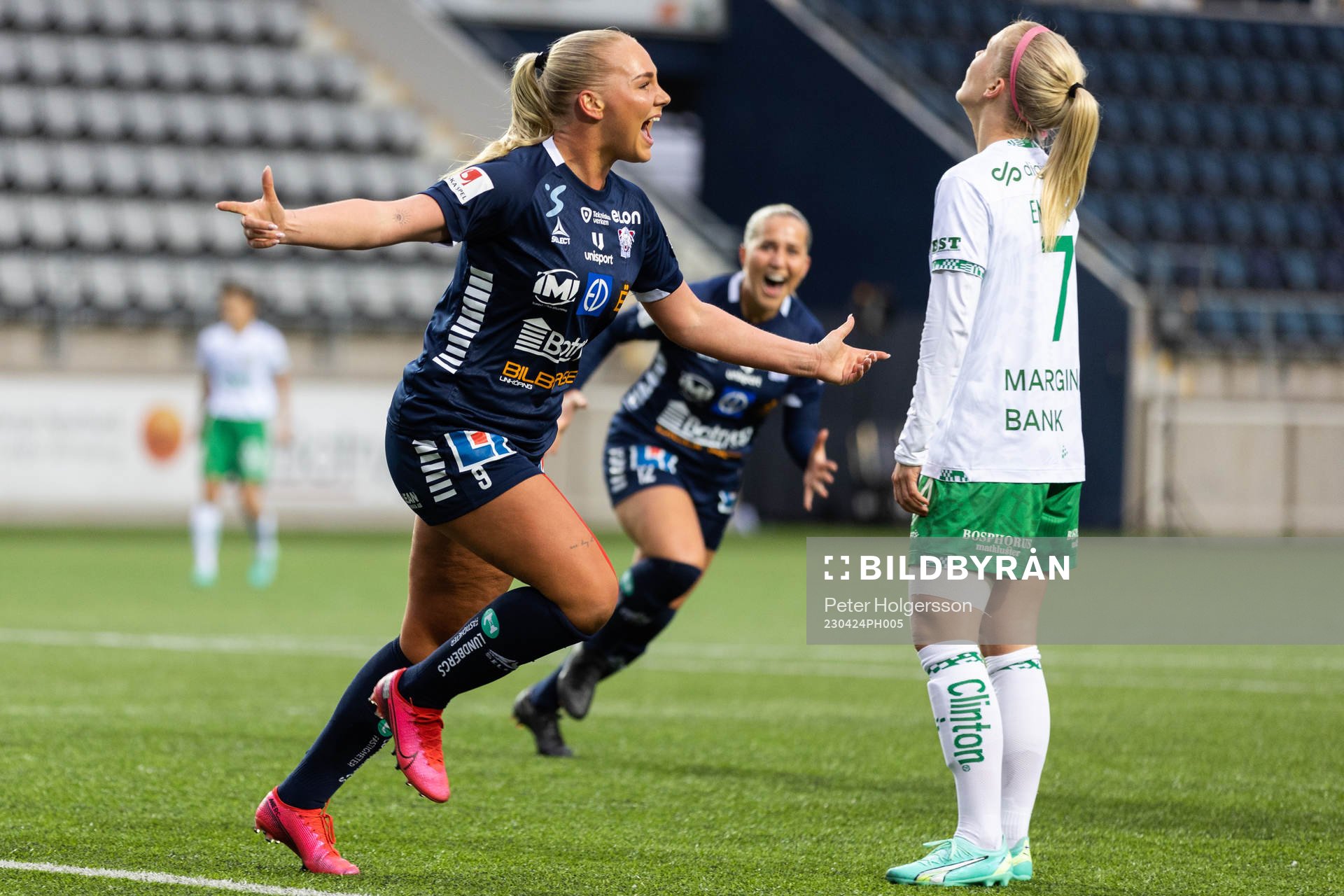 Linköpings Cathinka Friis Tandberg jublar
