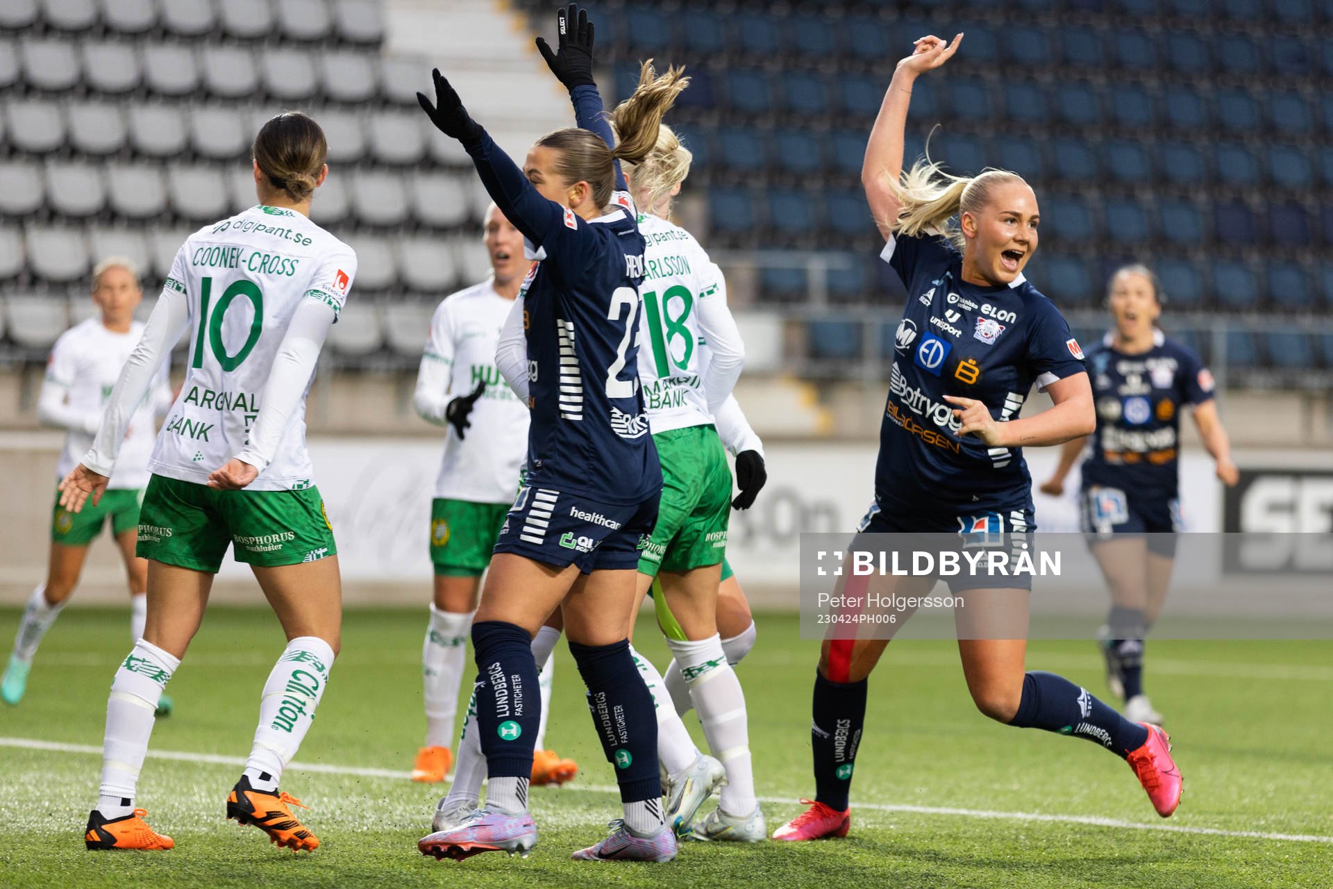 Linköpings Cathinka Friis Tandberg jublar
