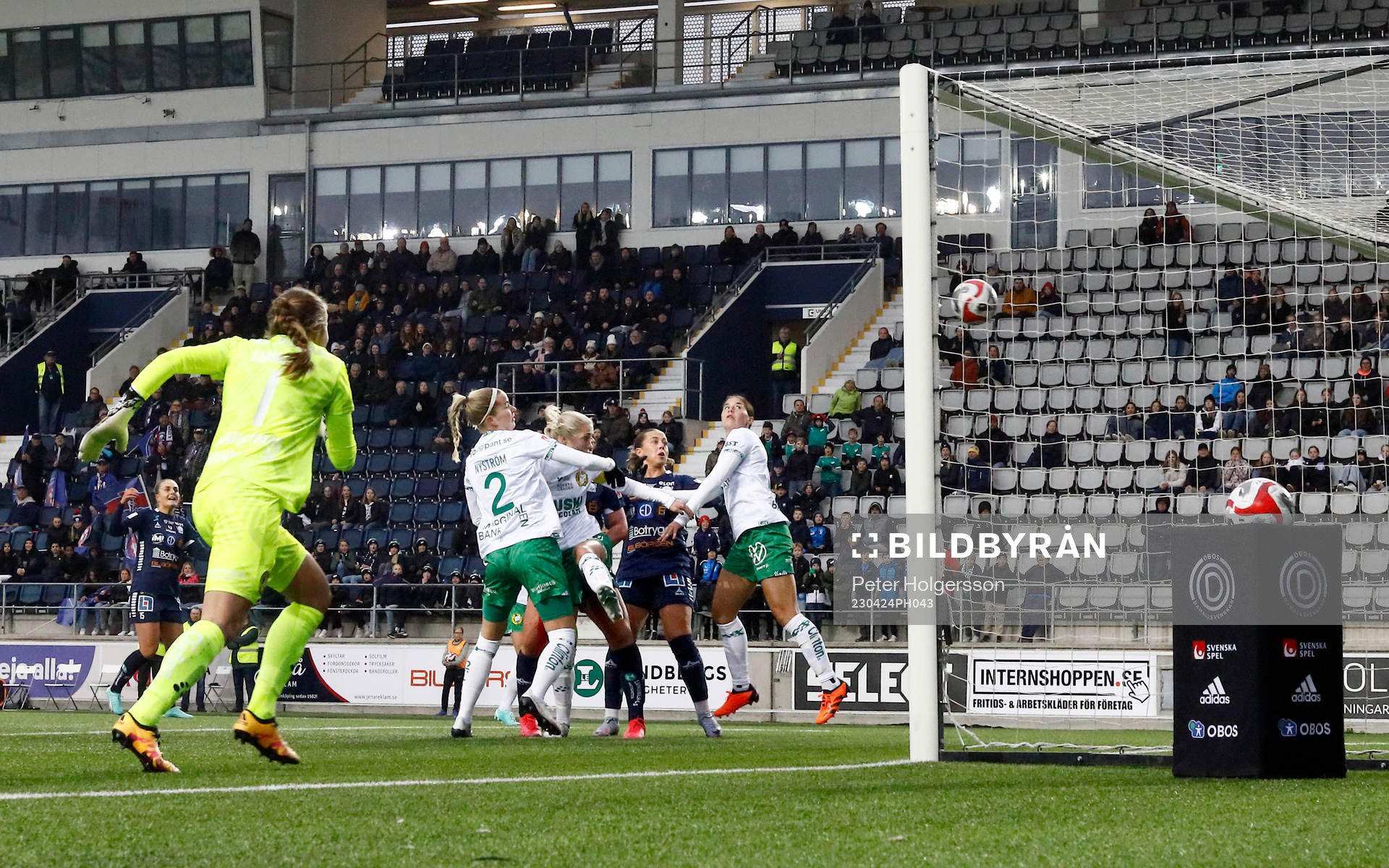 Mål 1-0 av Linköpings Cathinka Friis Tandberg