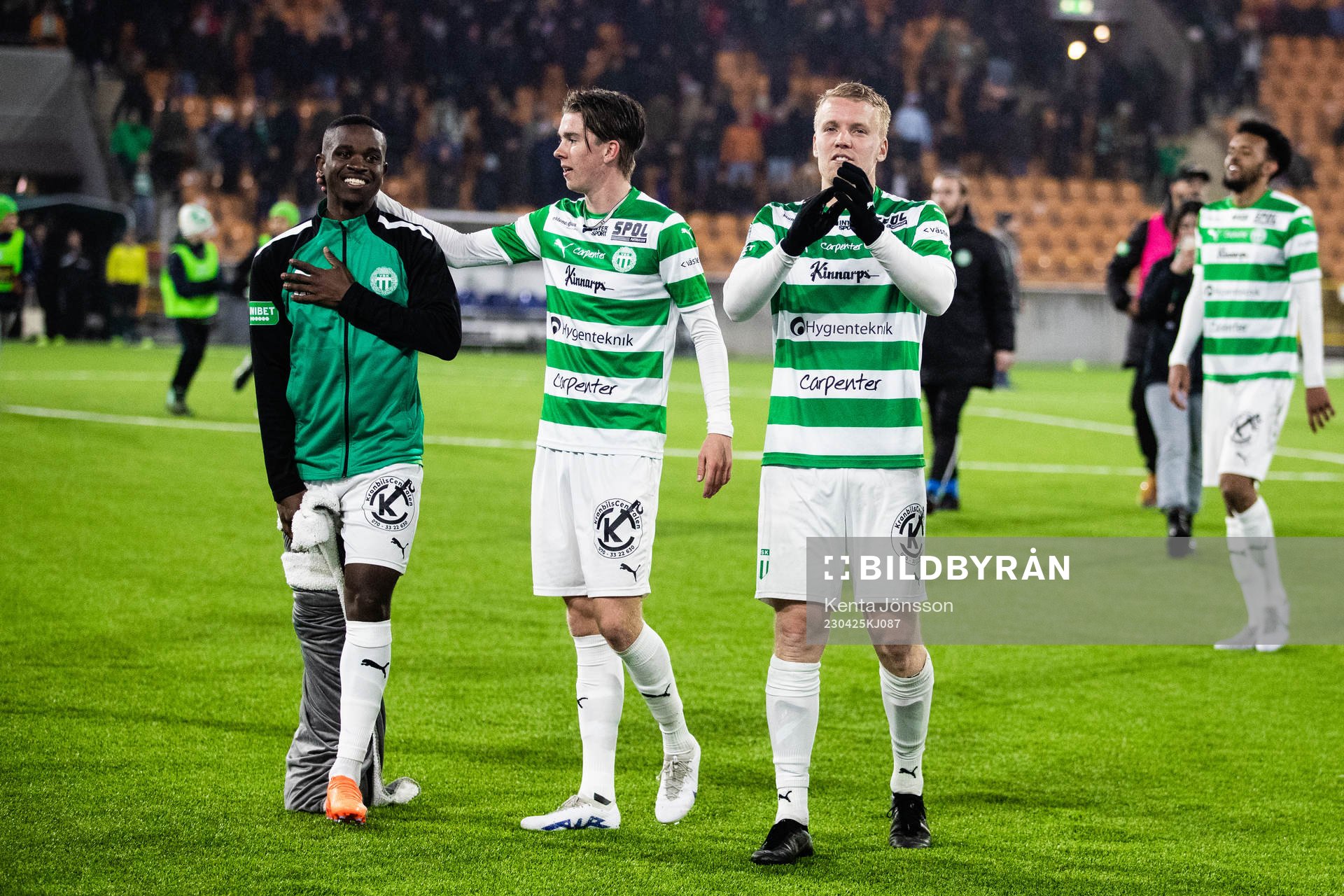 Västerås SKs Jaheem Burke, Max Larsson och Simon