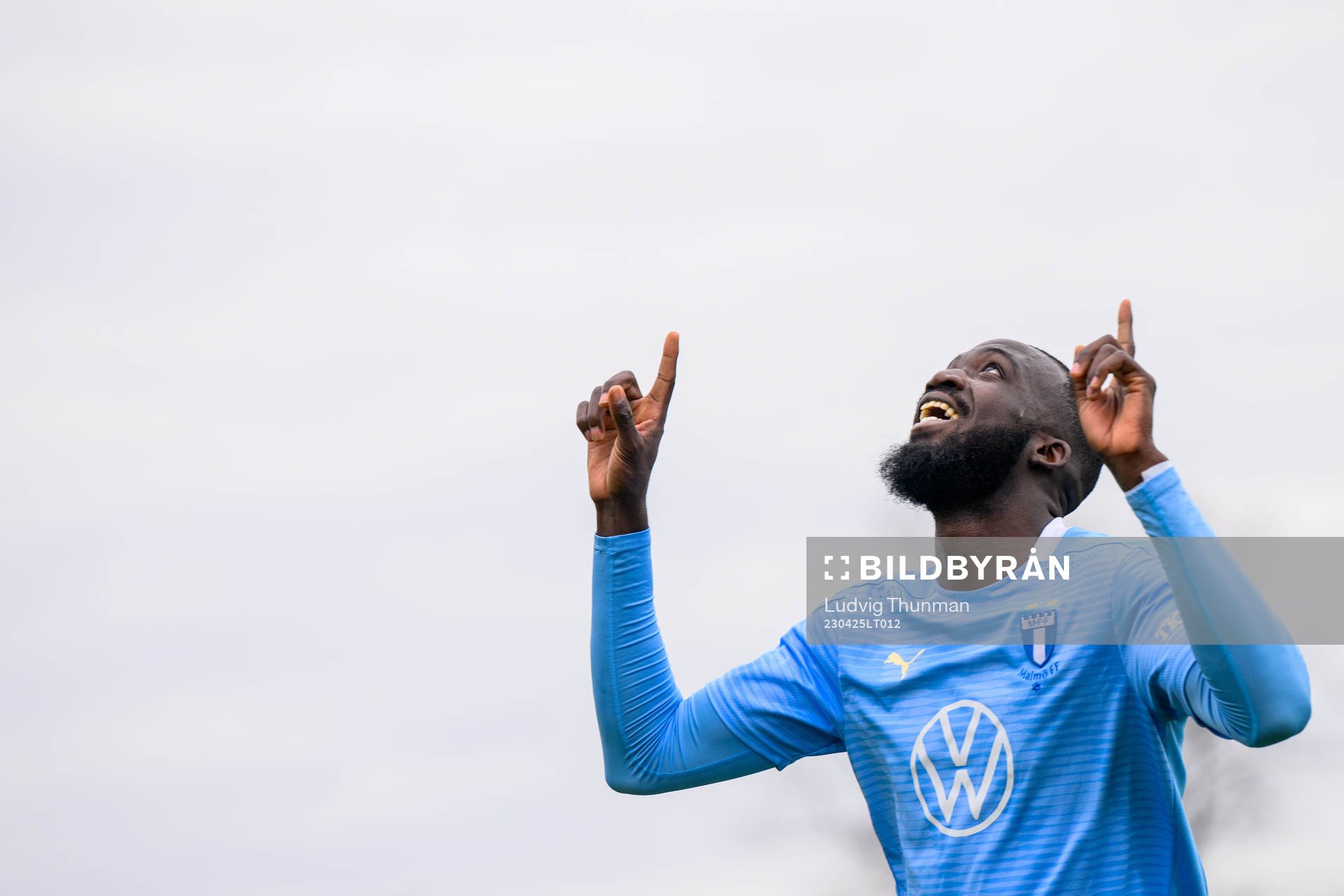 Malmö FFs Mahamé Siby jublar