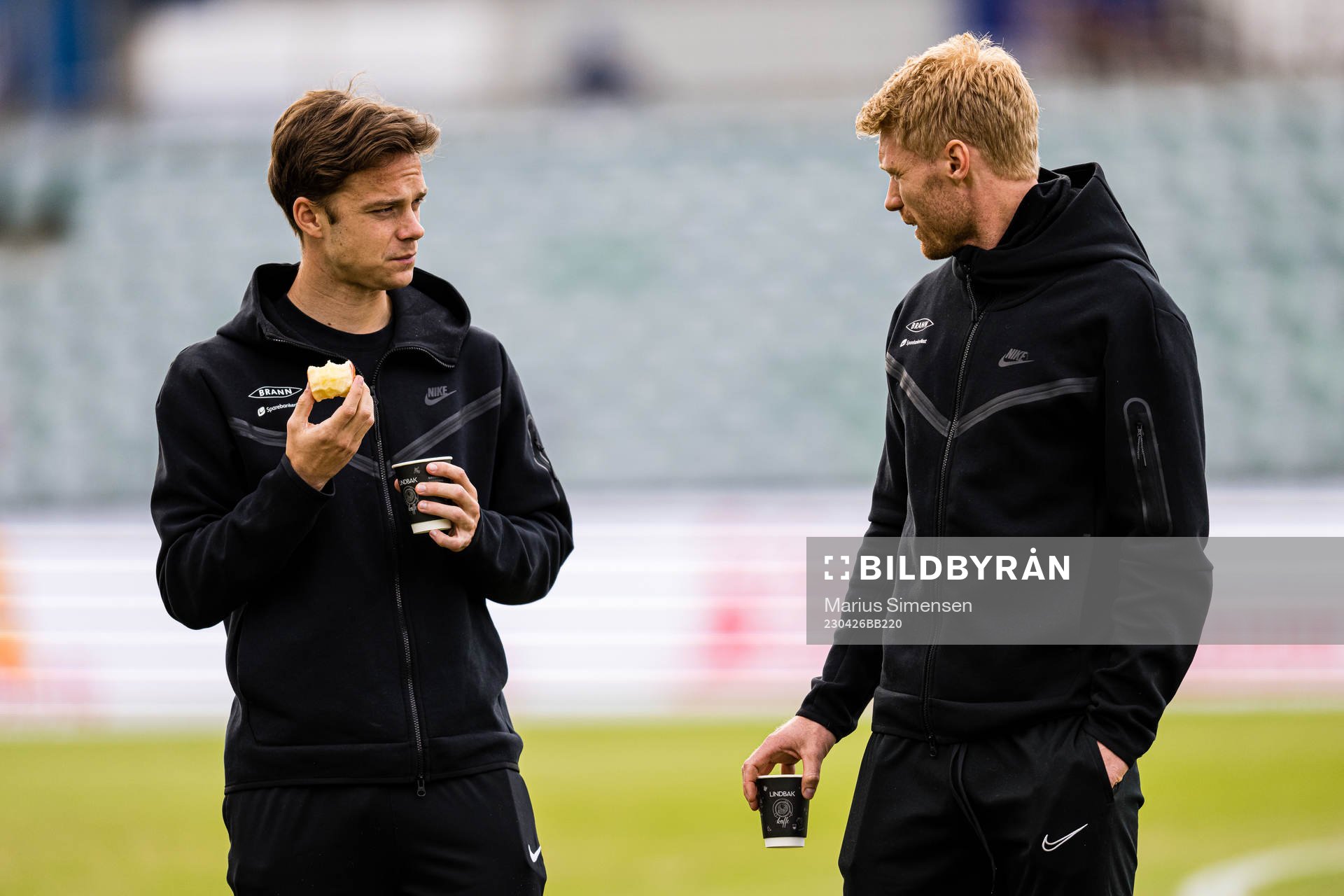 Felix Horn Myhre and Sivert Heltne Nilsen of Brann arrives