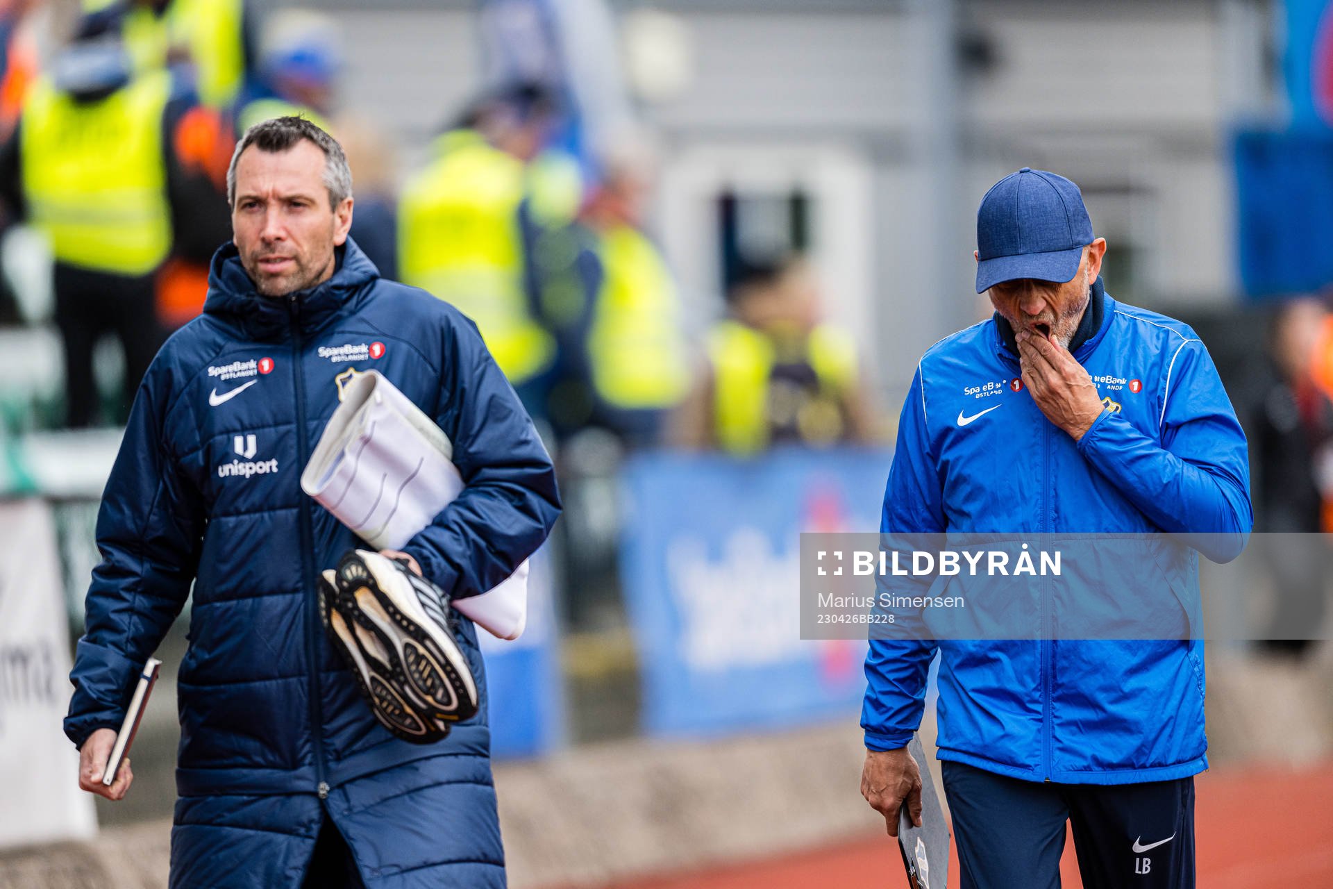Andrea Loberto, assistant coach of Stabæk, and Lars
