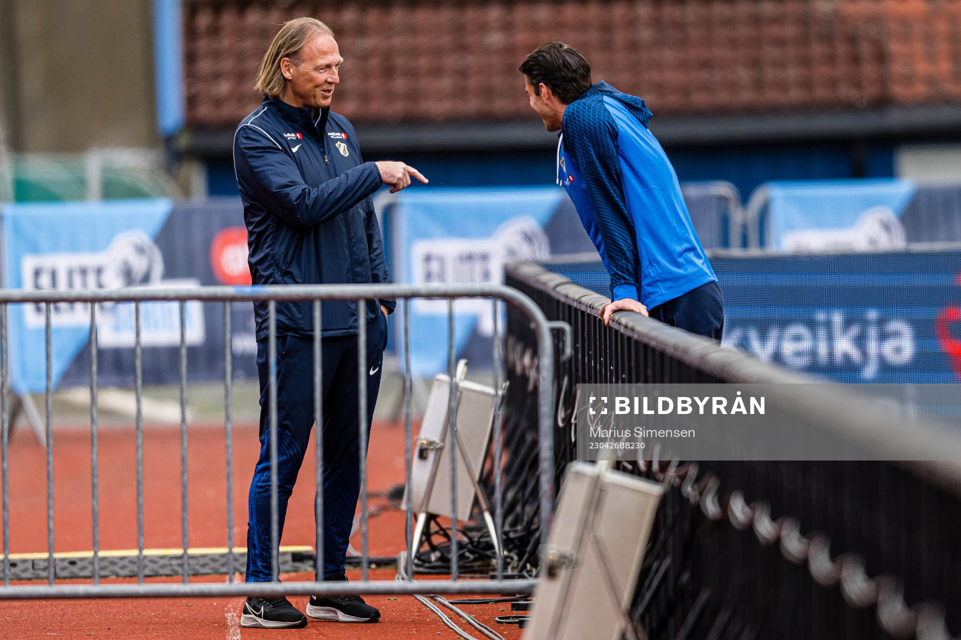 Torgeir Bjarmann, sports director of Stabæk, and Simen