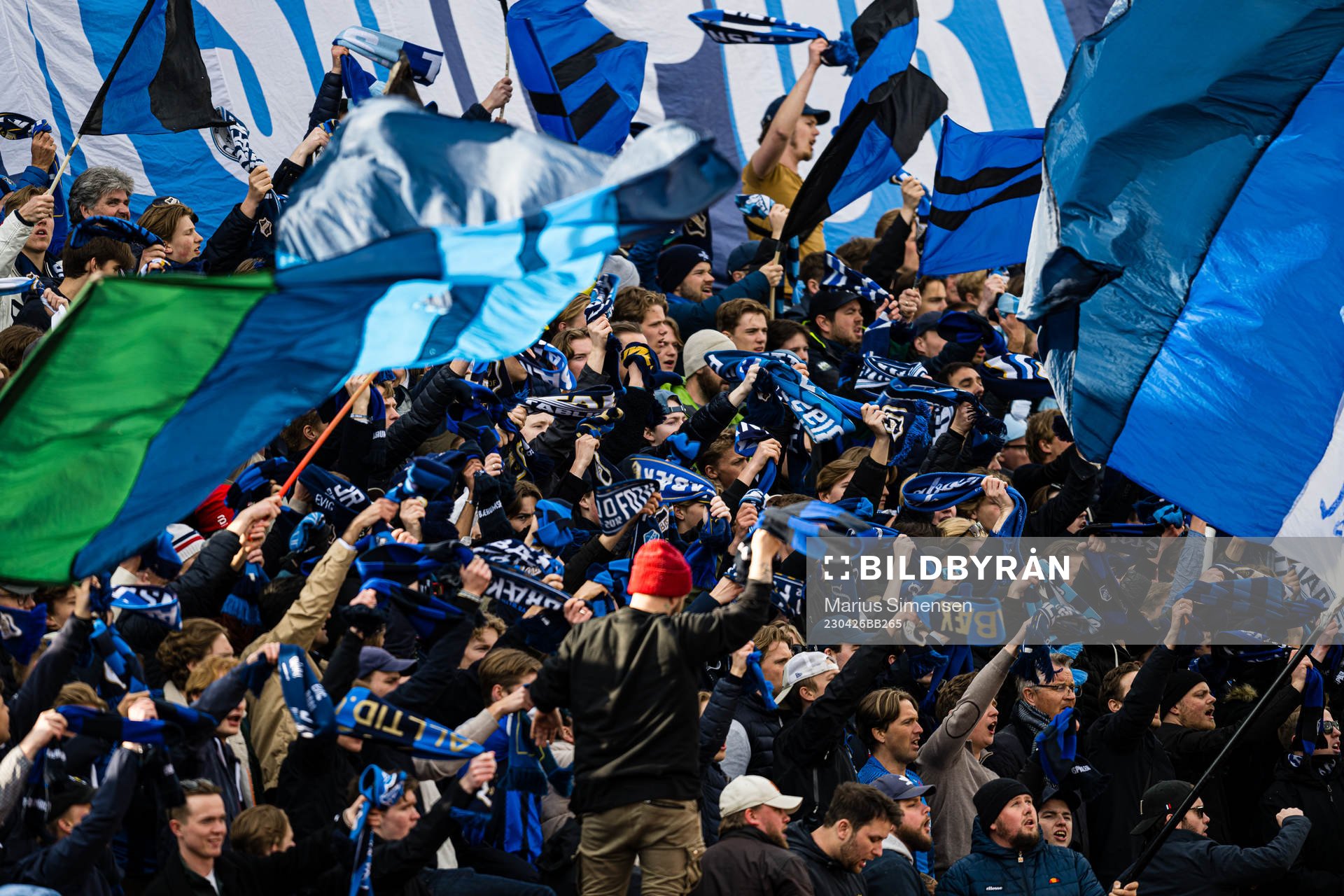 Spectators in the stands