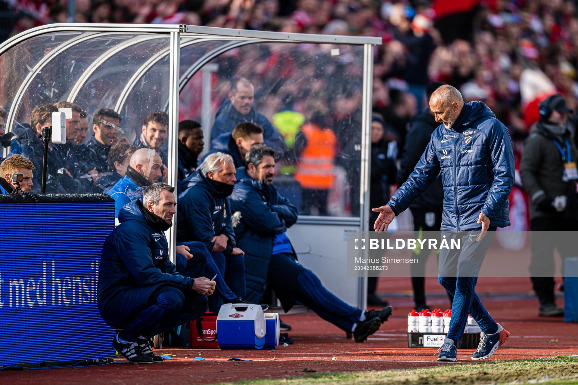 Andrea Loberto, assistant coach of Stabæk, and Lars