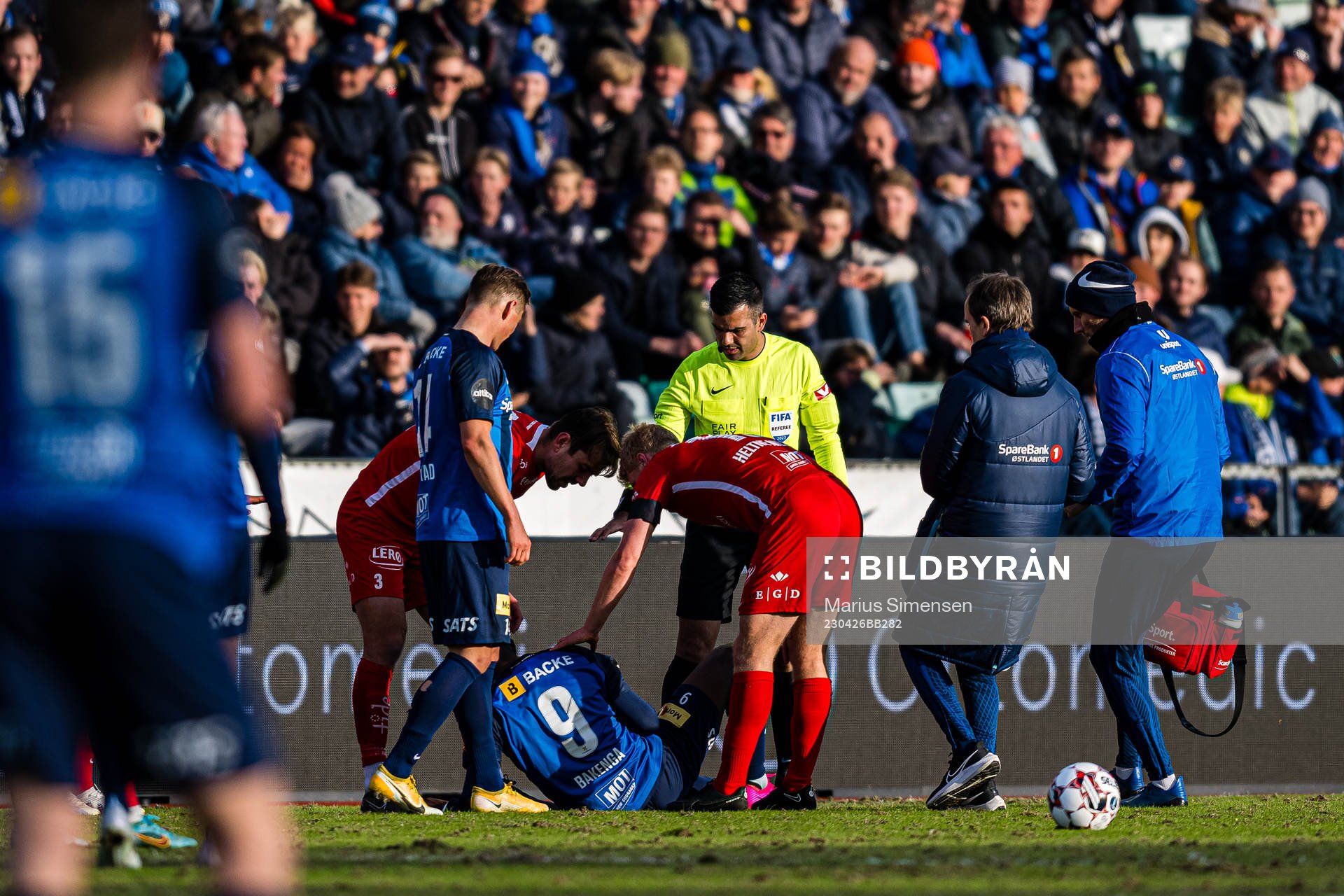 Mushaga Bakenga of Stabæk in pain