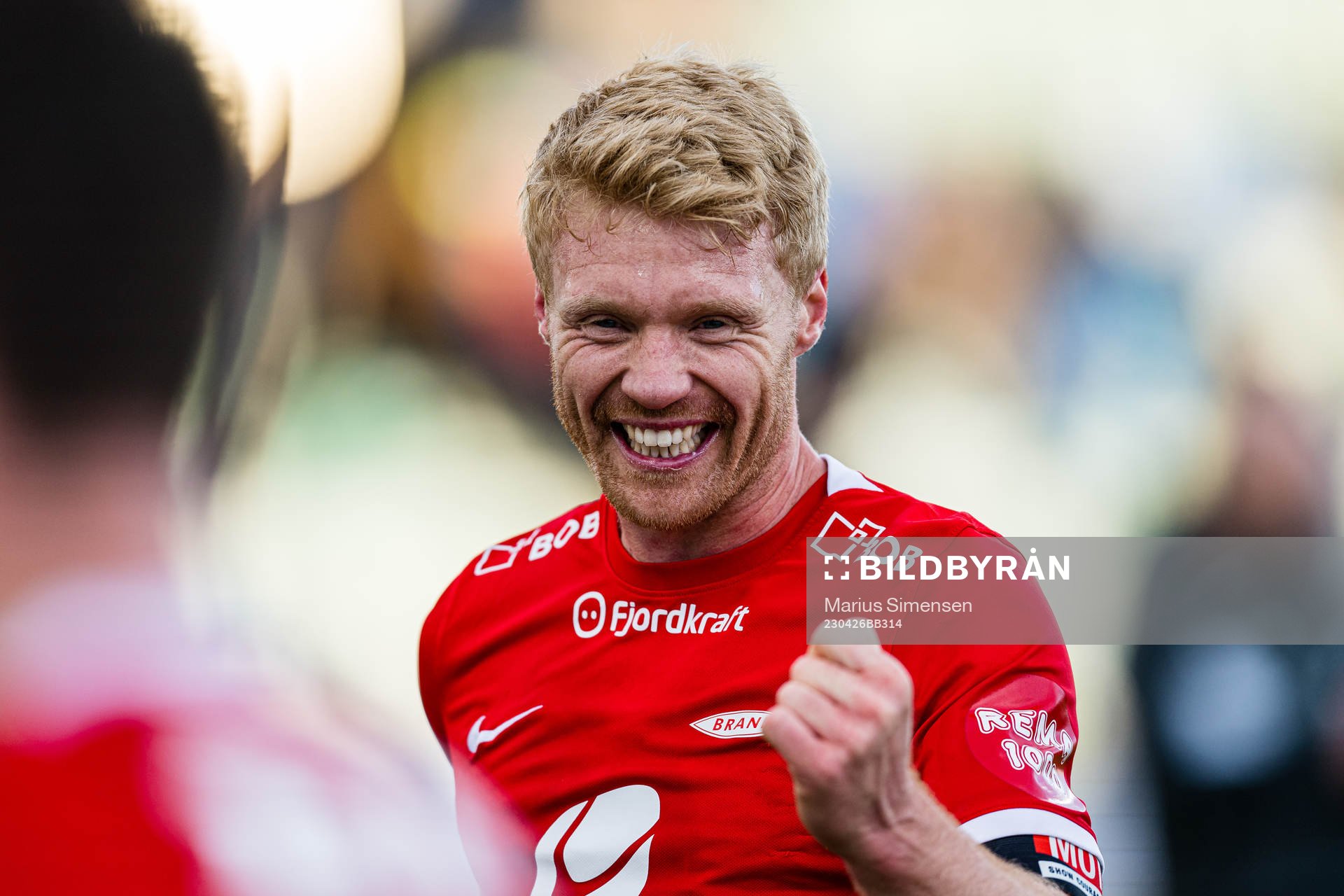 Sivert Heltne Nilsen of Brann celebrates