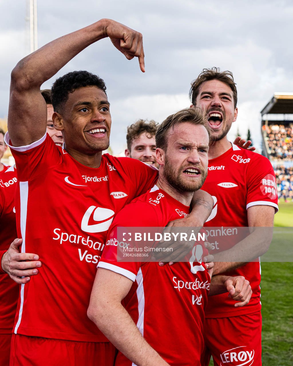 Bård Finne of Brann celebrates