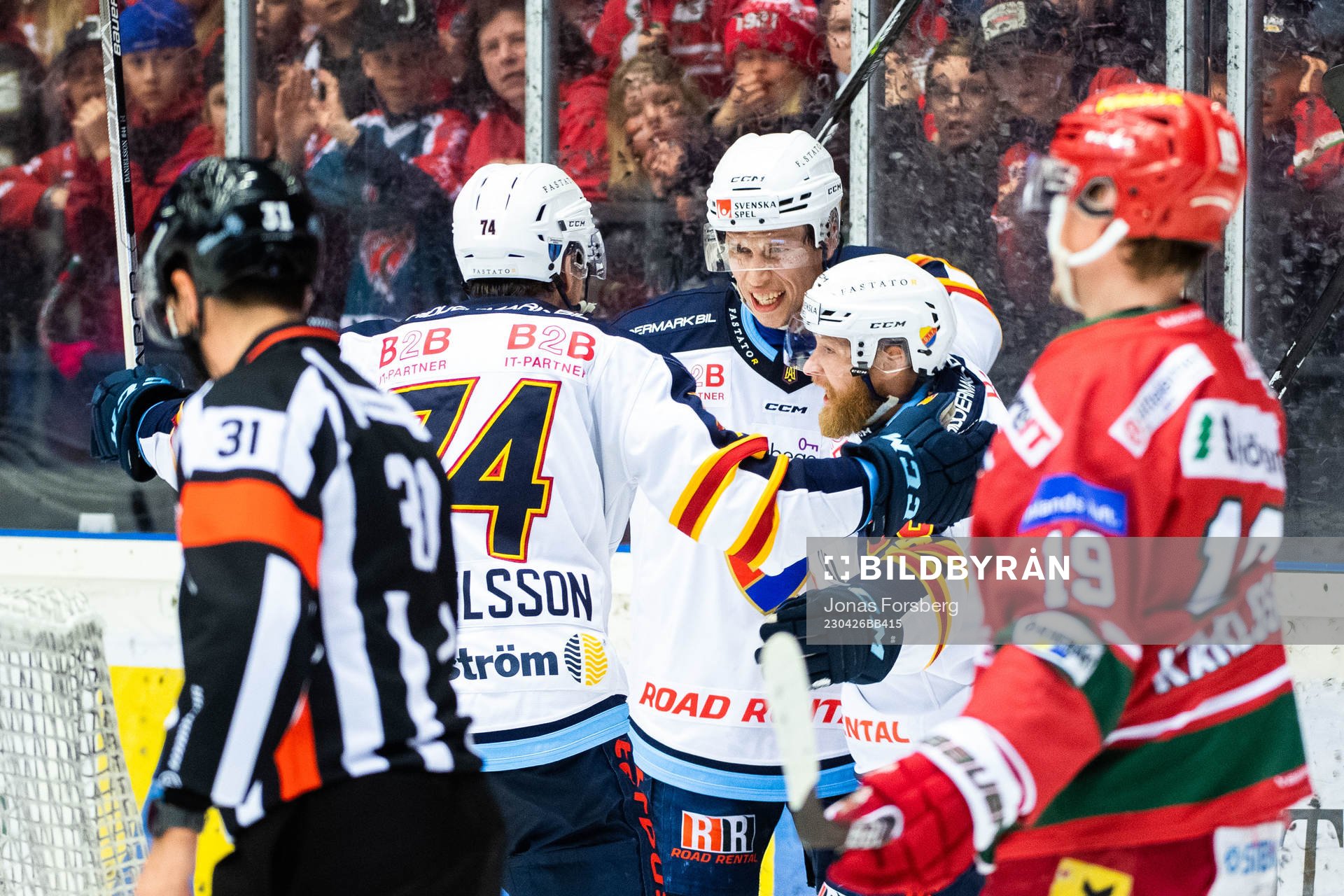 Djurgårdens Lukas Vejdemo jublar