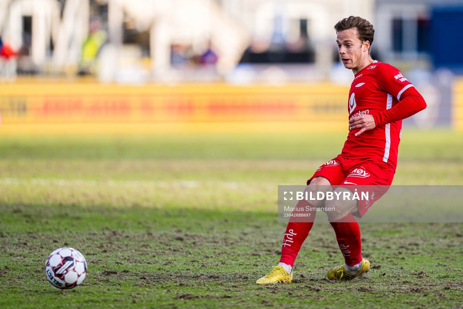 Felix Horn Myhre of Brann during the cup match between Stabæk and Brann on April 26, 2023 in Bekkestua.