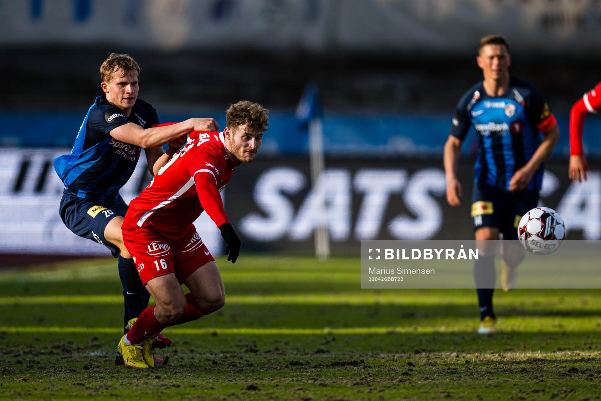 Aleksander Andresen of Stabæk and Ole Didrik Blomberg of