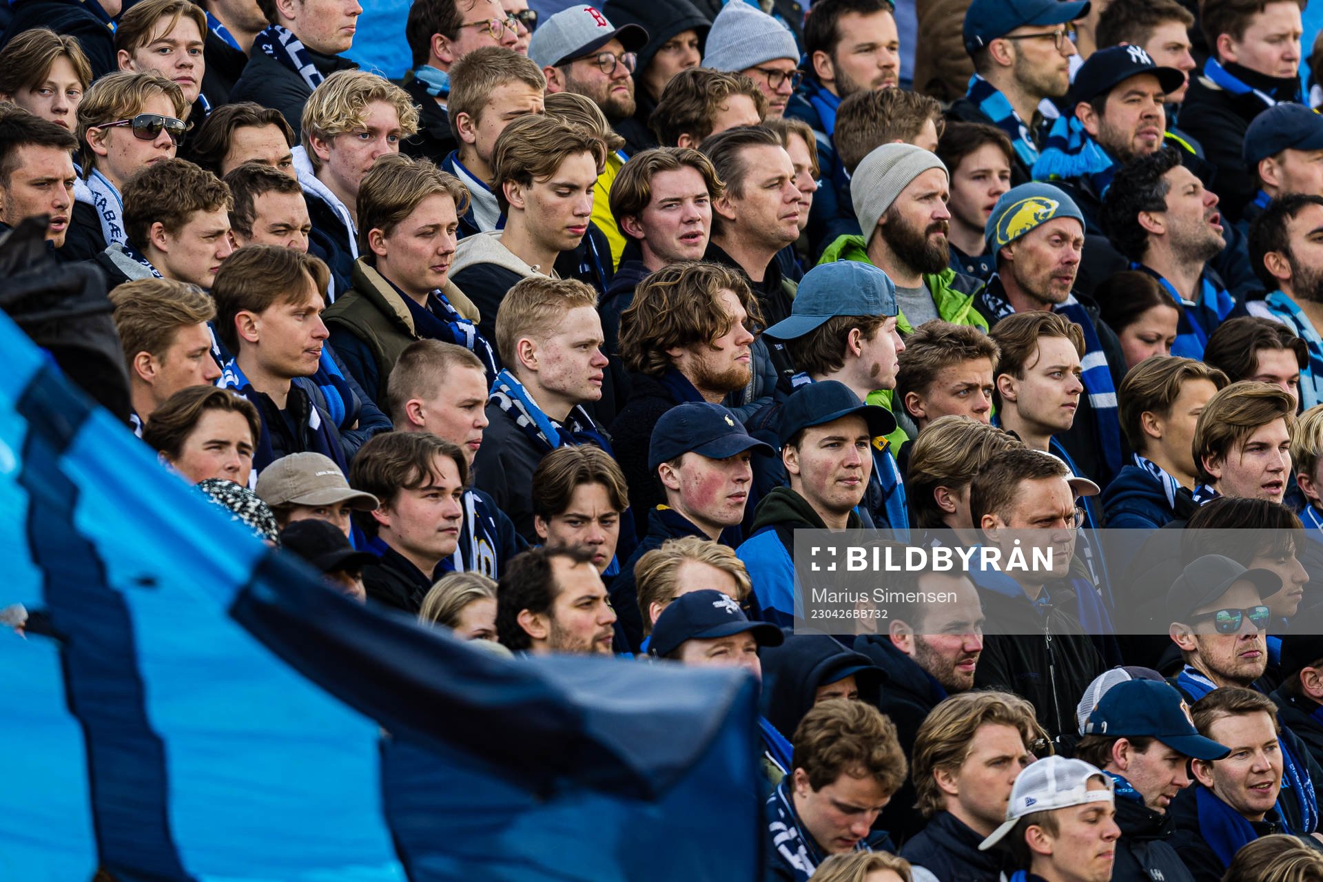 Spectators in the stands