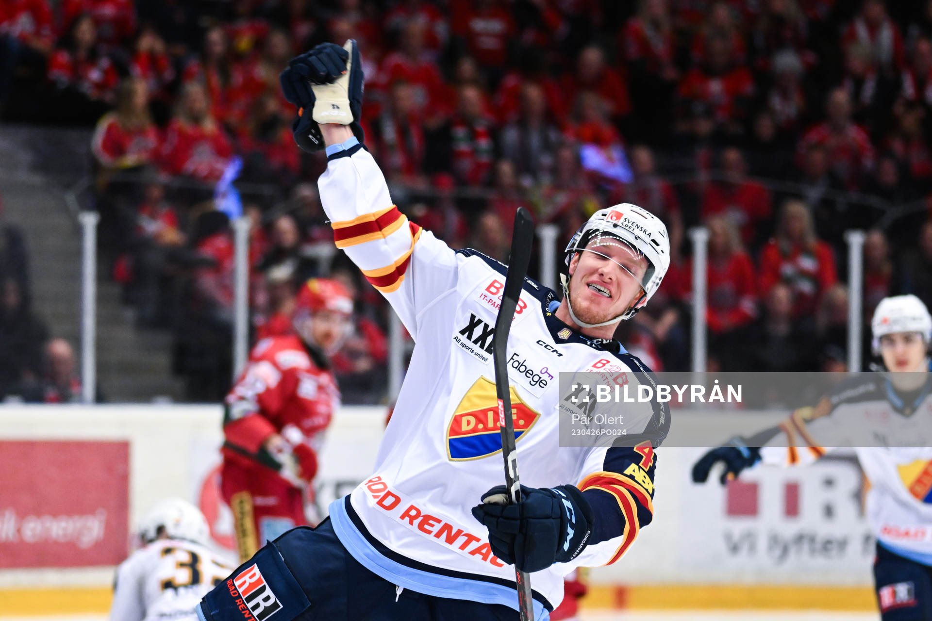 Djurgårdens Edvin Hammarlund jublar