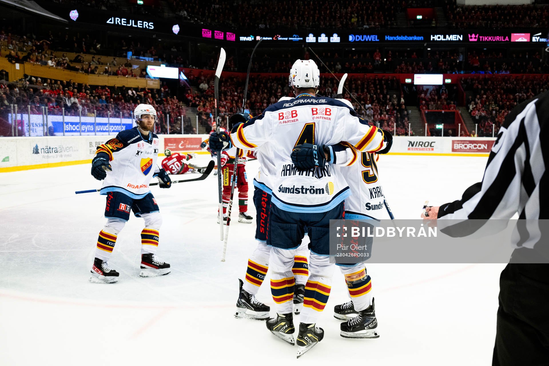 Djurgårdens Edvin Hammarlund jublar
