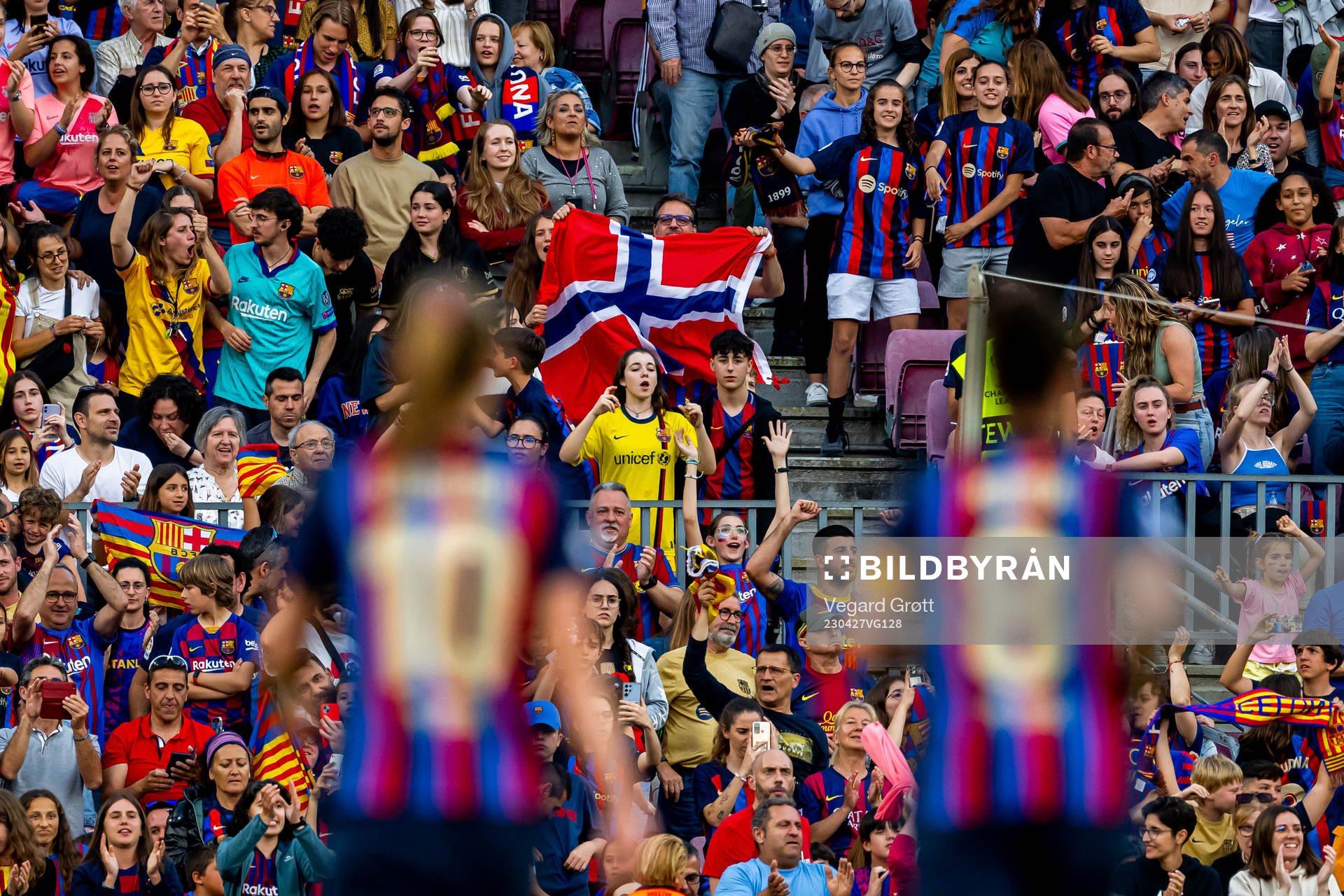 during the UEFA Women's Champions League football match