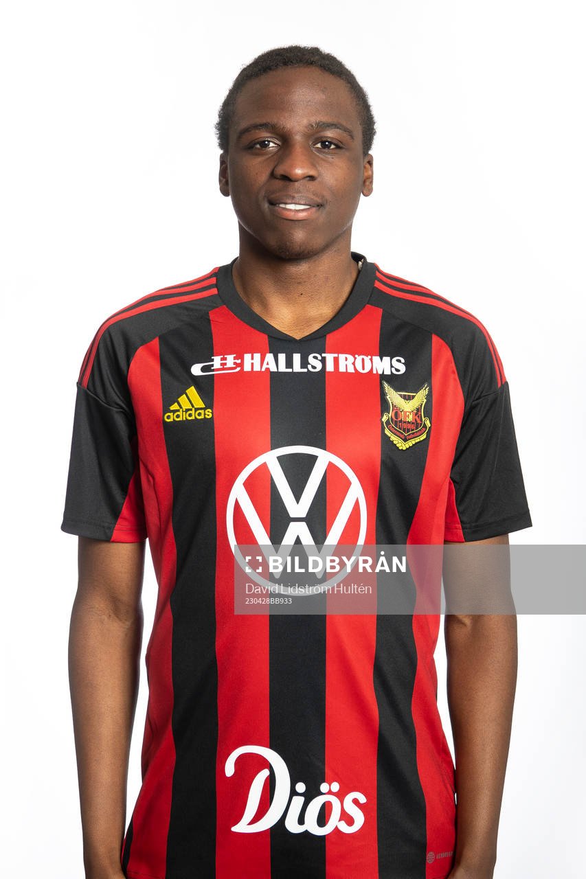 I denna handoutbild från Östersunds FK ses Calvin Kubaye