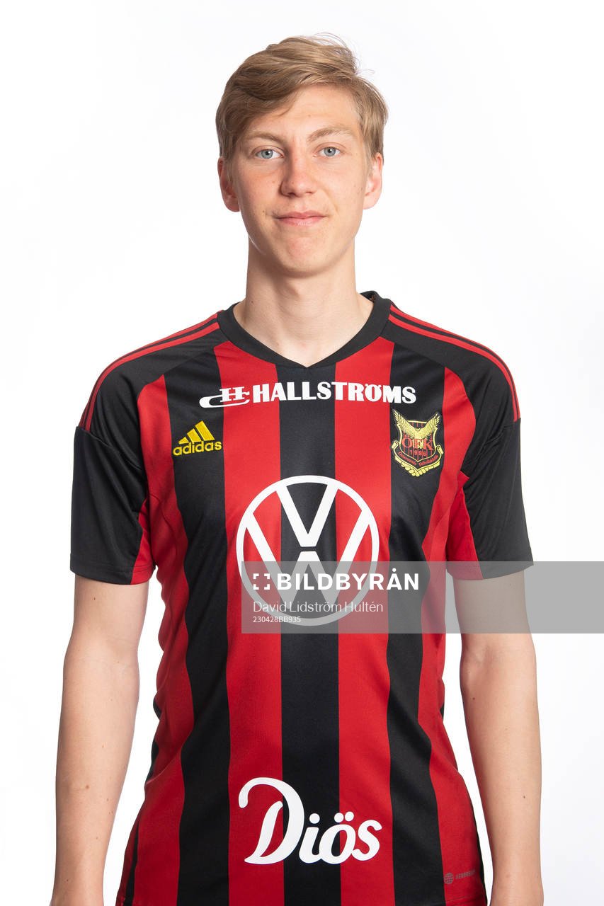 I denna handoutbild från Östersunds FK ses Albin Sporrong