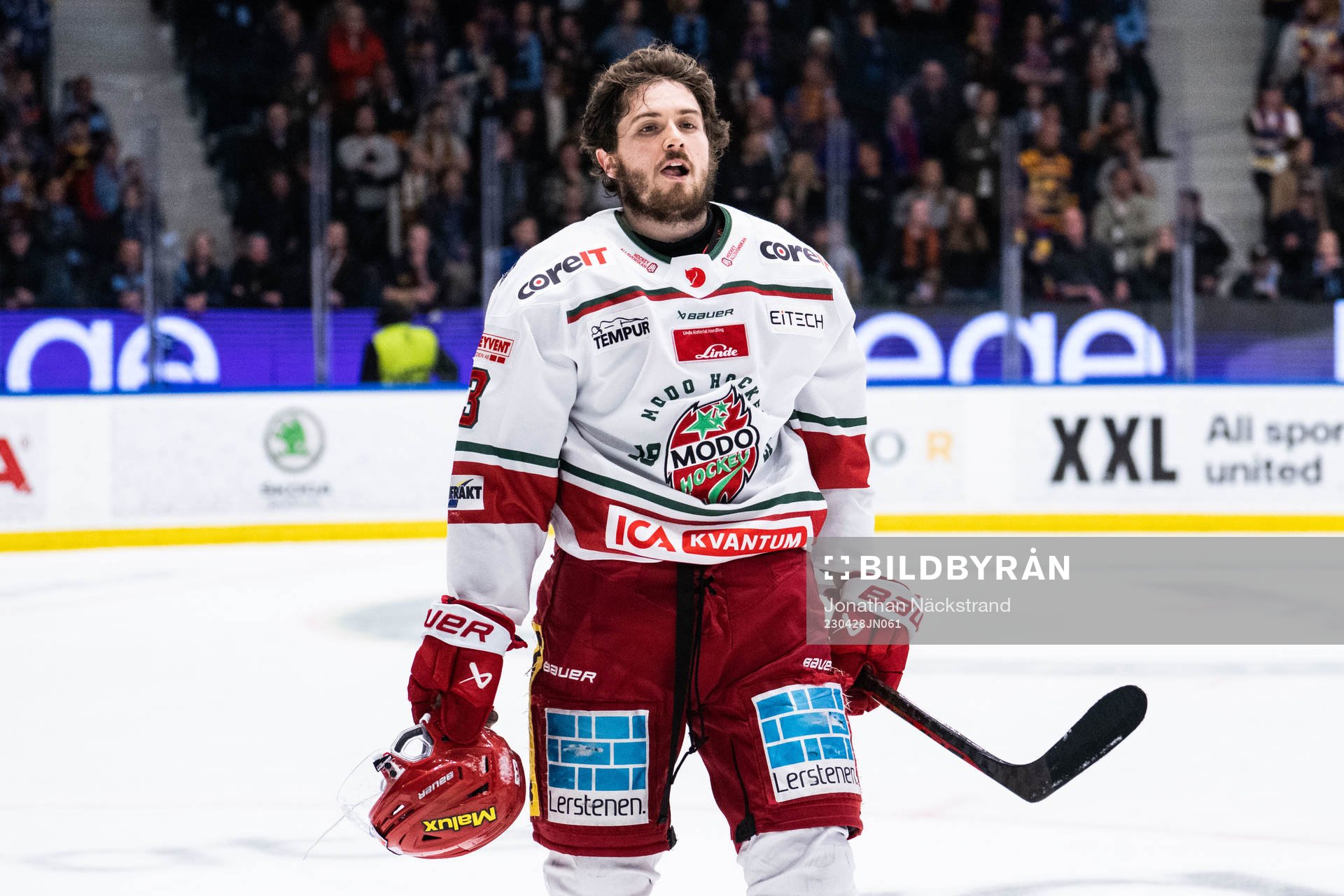 Modos Nicholas Halloran utan hjälm