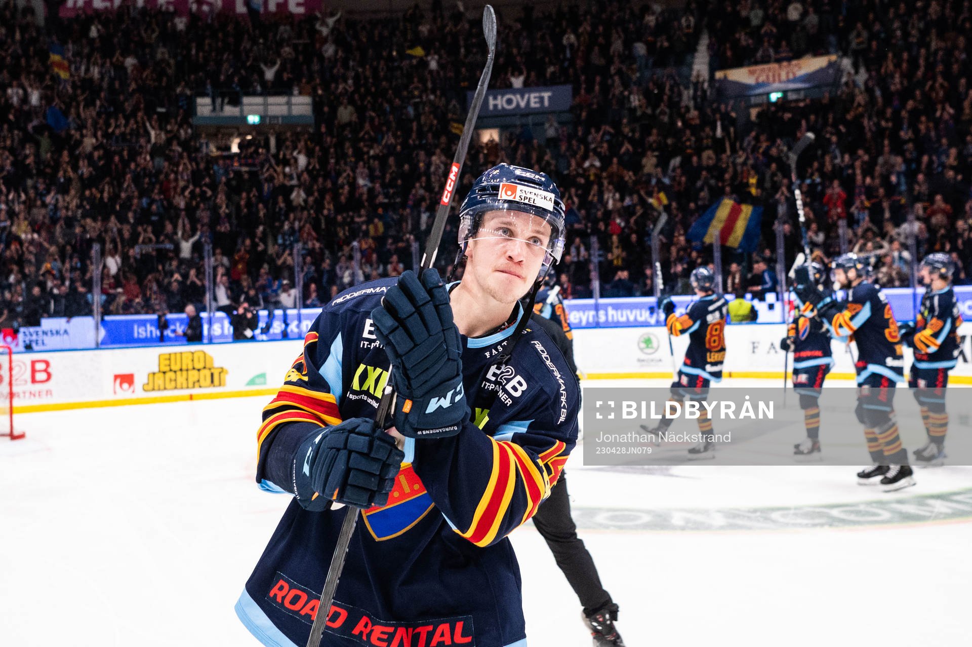 Djurgårdens Lukas Vejdemo jublar