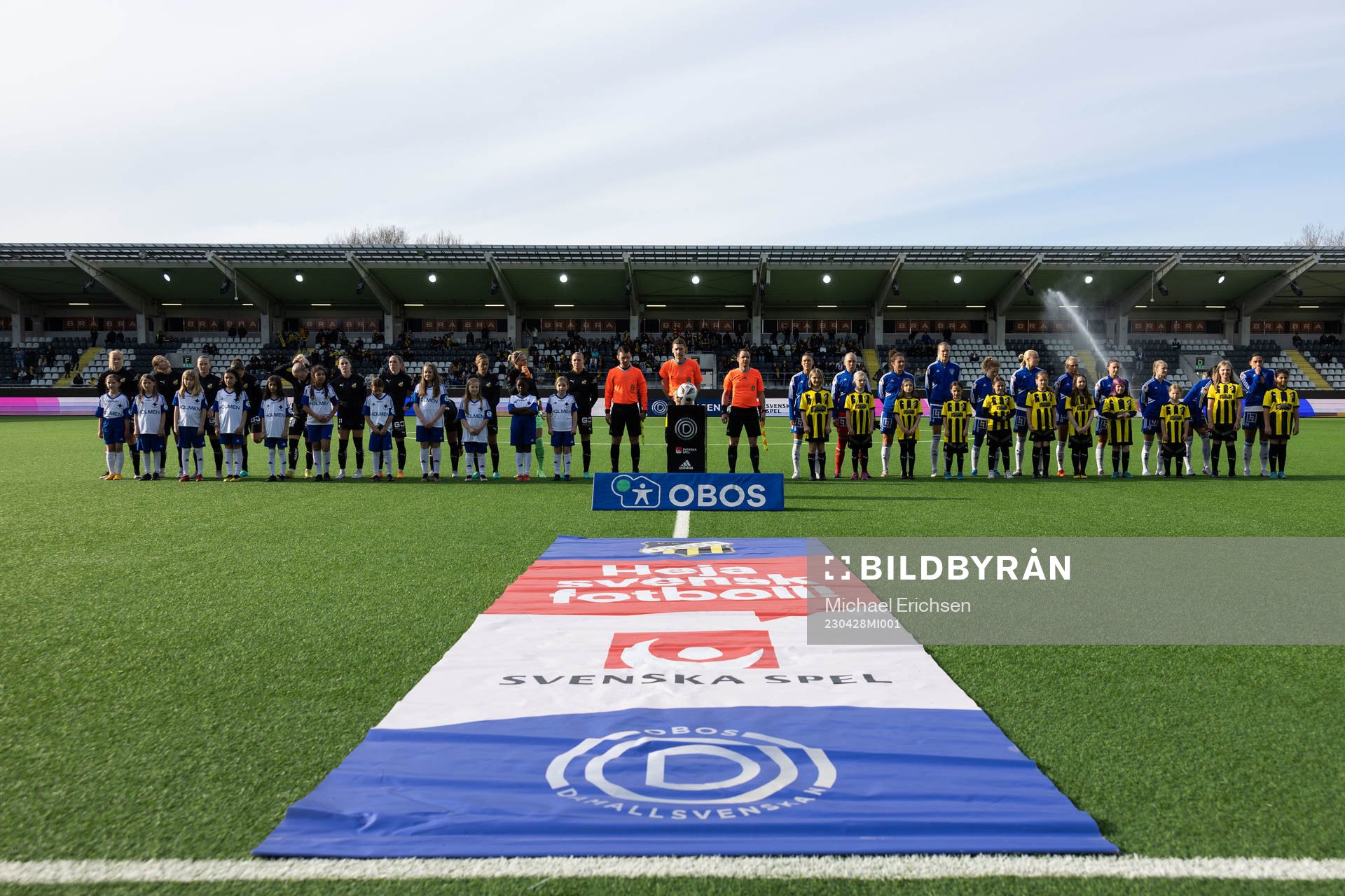 Häckens och IFK Norrköpings spelare