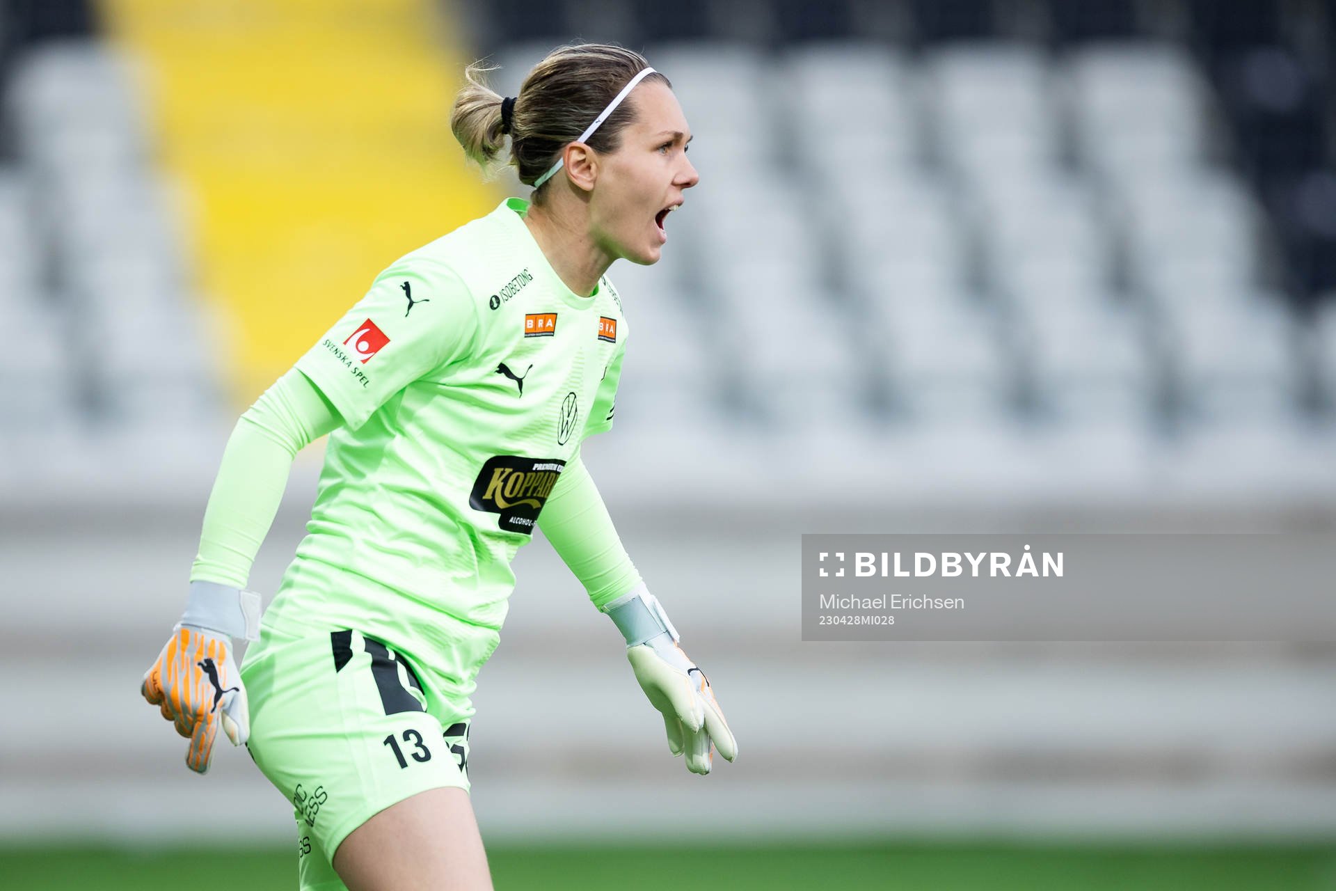 Häckens målvakt Jennifer Falk