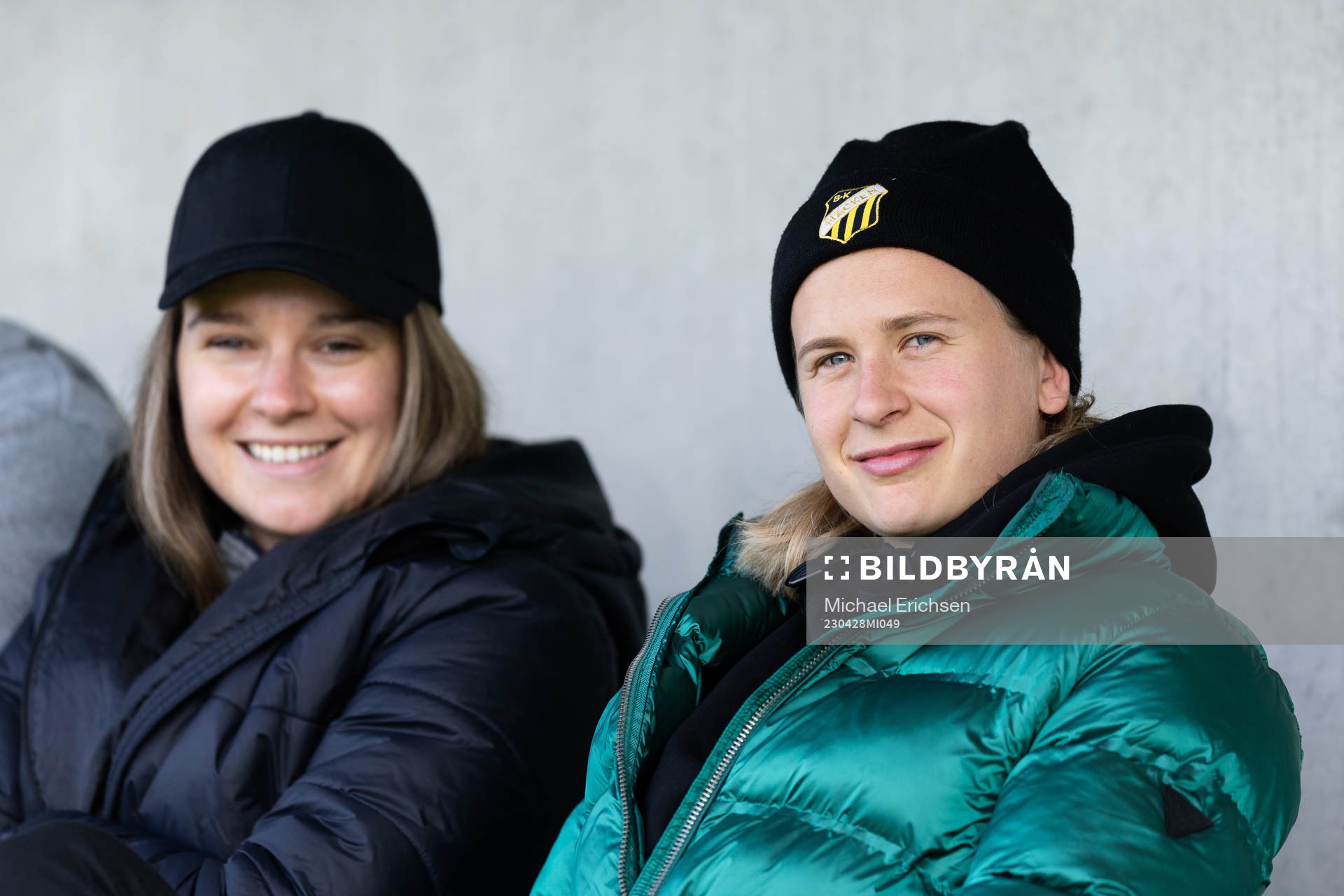Häckens Anna Csiki och Filippa Curmark innan