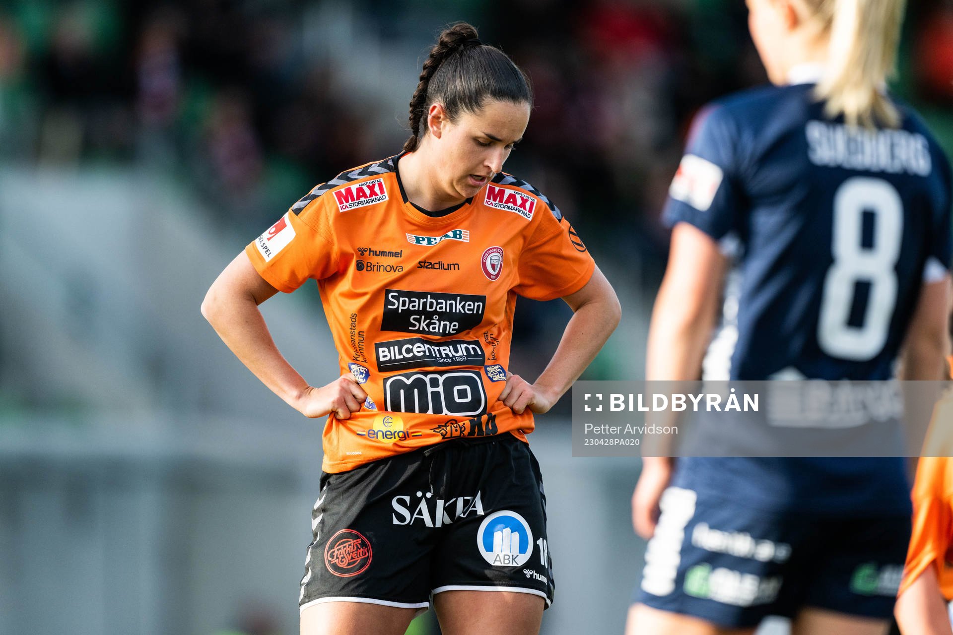 Kristianstads Evelyne Viens deppar