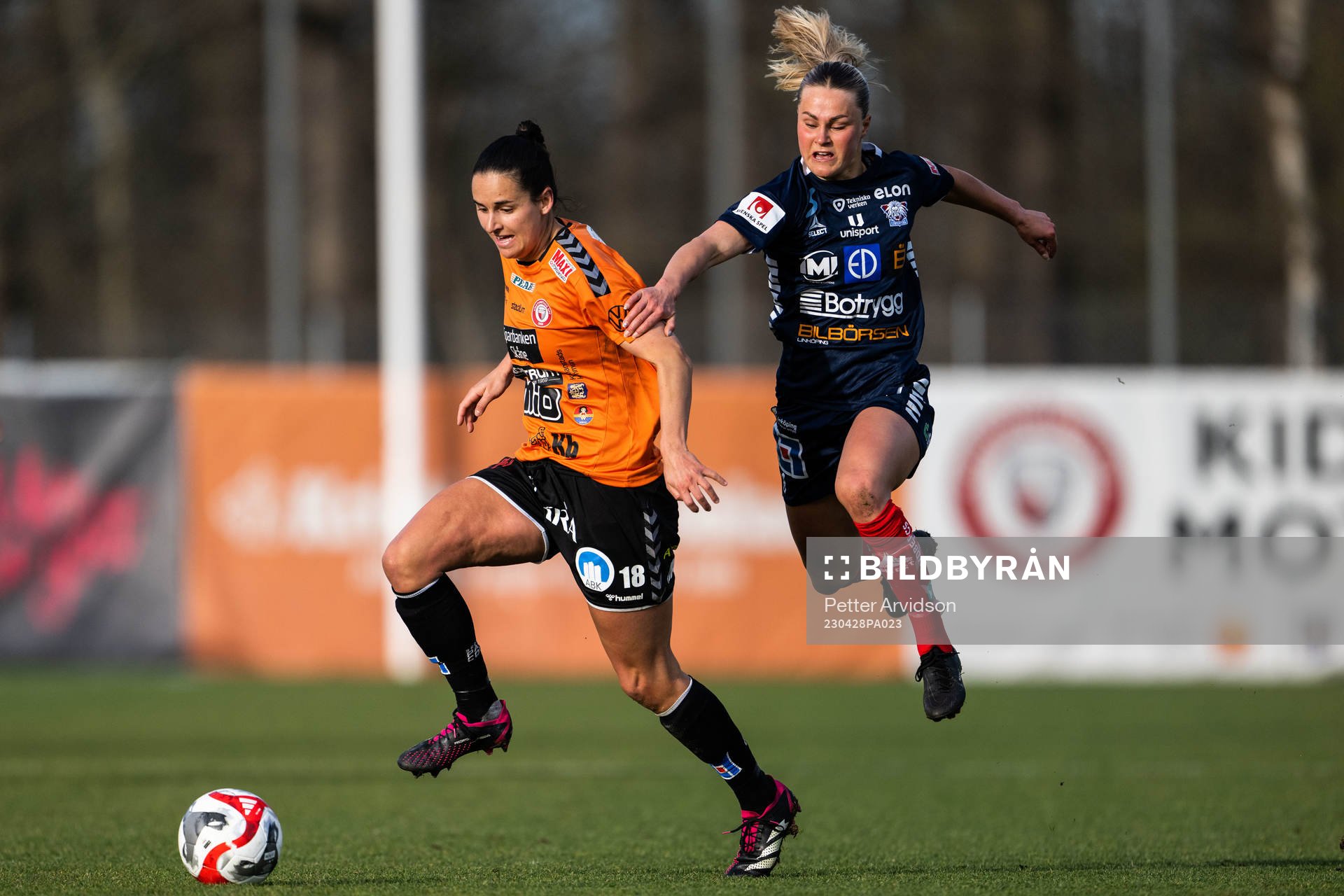 Kristianstads Evelyne Viens och Linköpings Johanna Svedberg