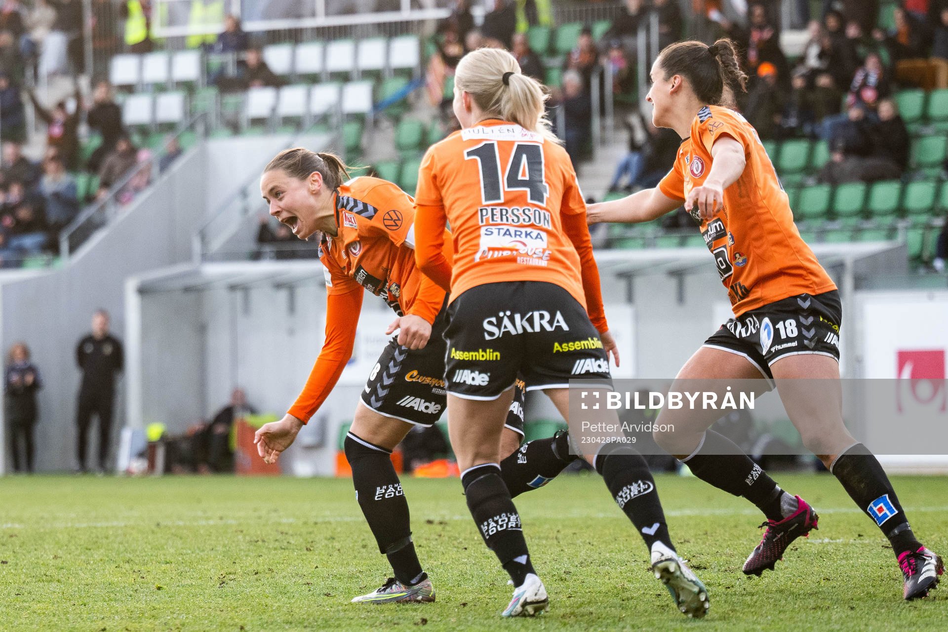 Kristianstads Alice Nilsson jublar