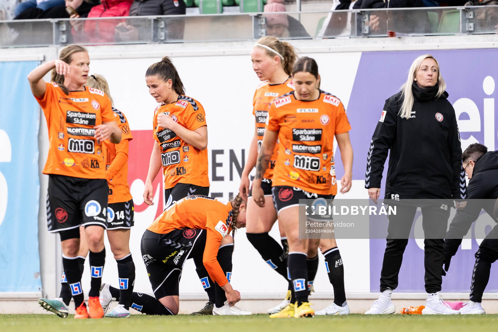 Kristianstads spelare och tränare Elisabet Gunnarsdottir