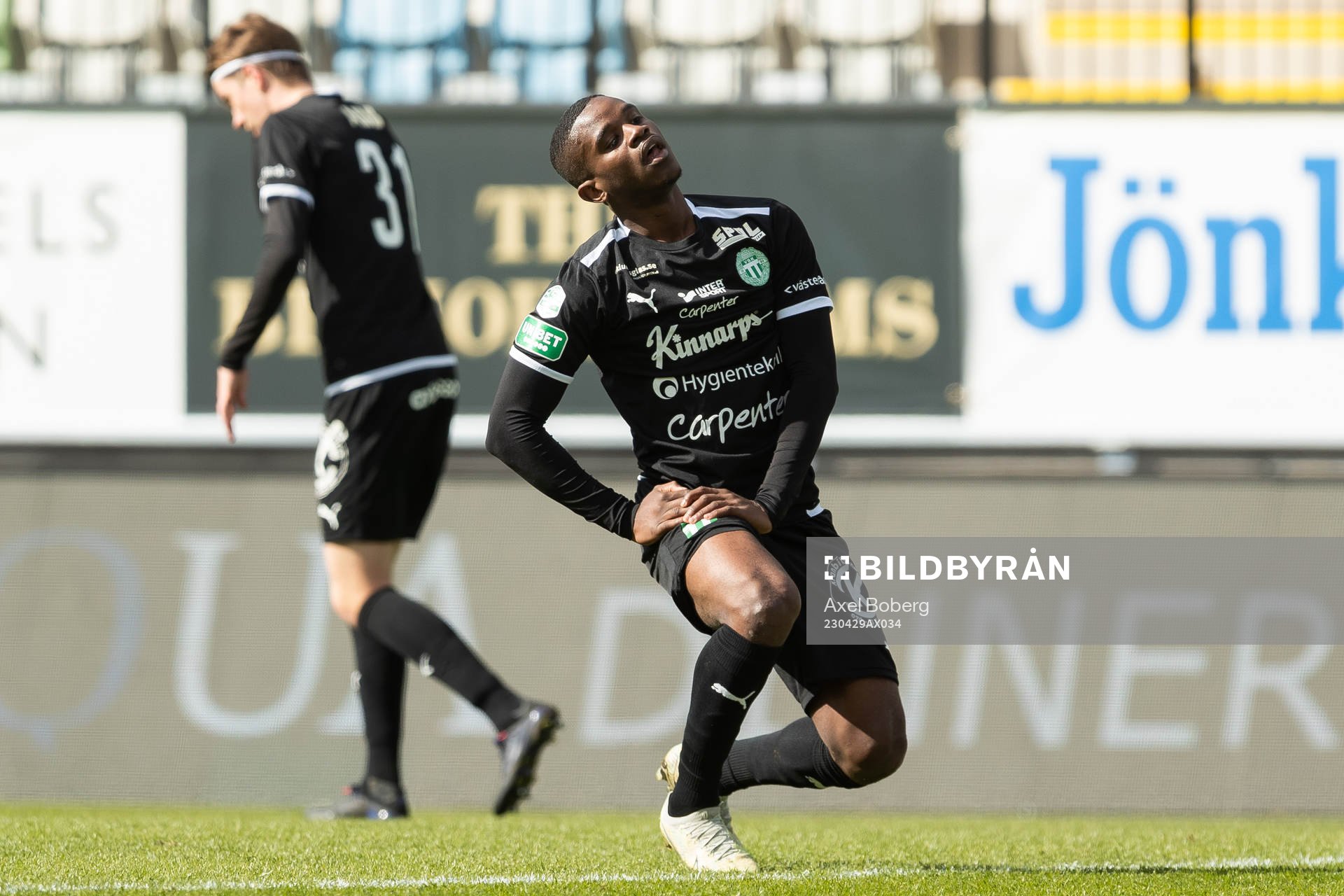 Västerås SKs Jaheem Burke deppar