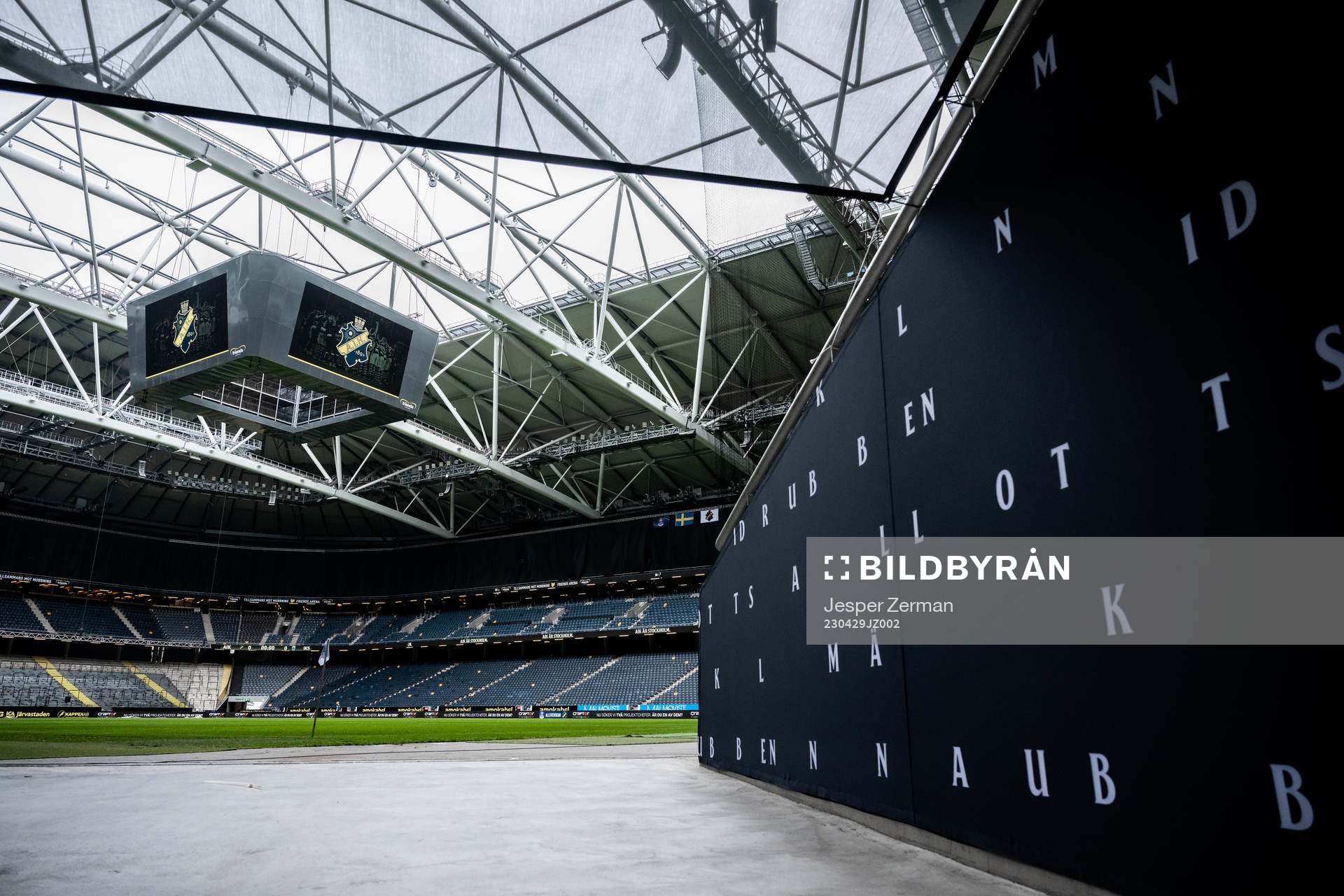 Vy av Friends Arena