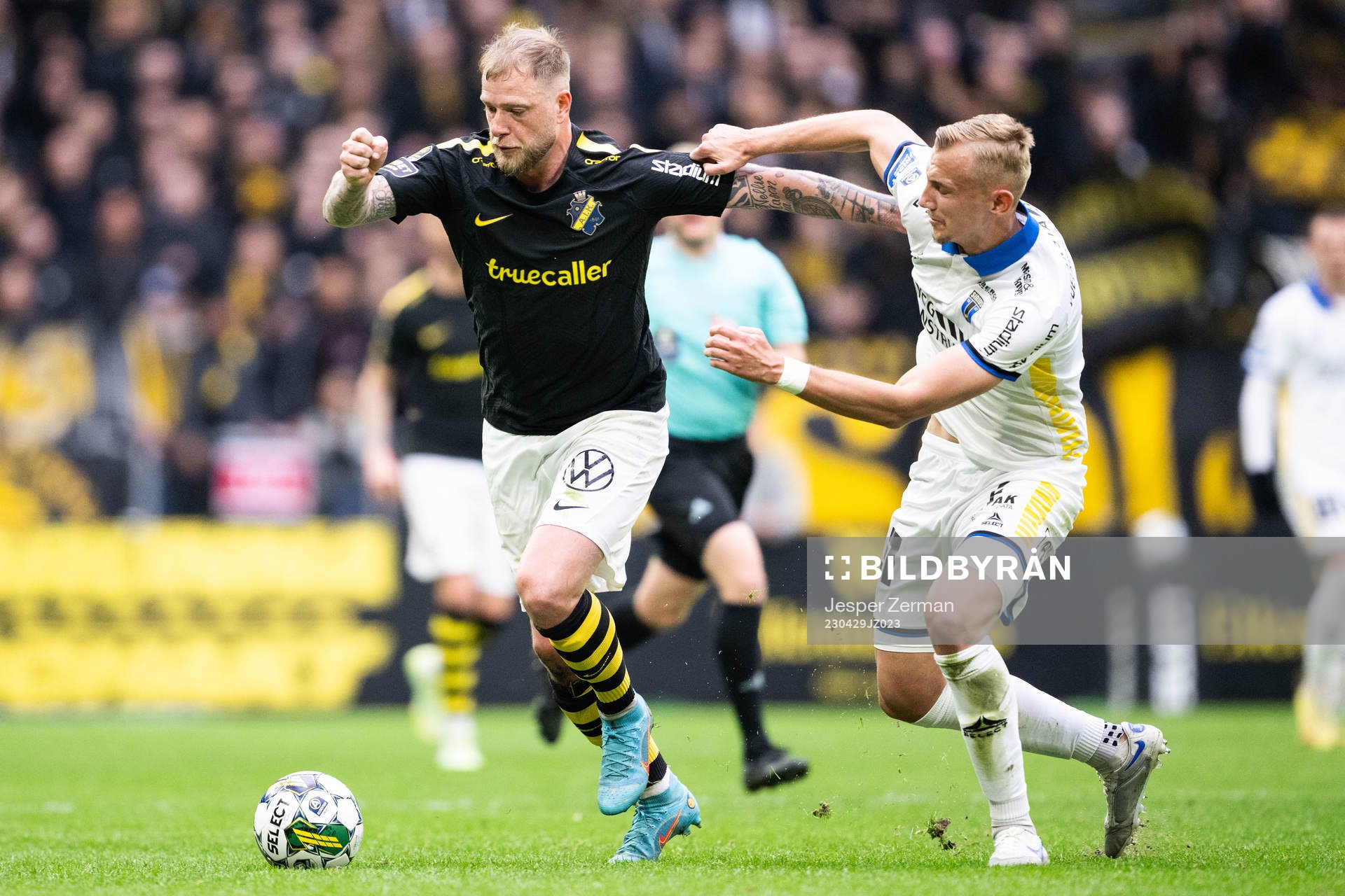 AIKs John Guidetti och Sirius Jakob Voelkerling Persson