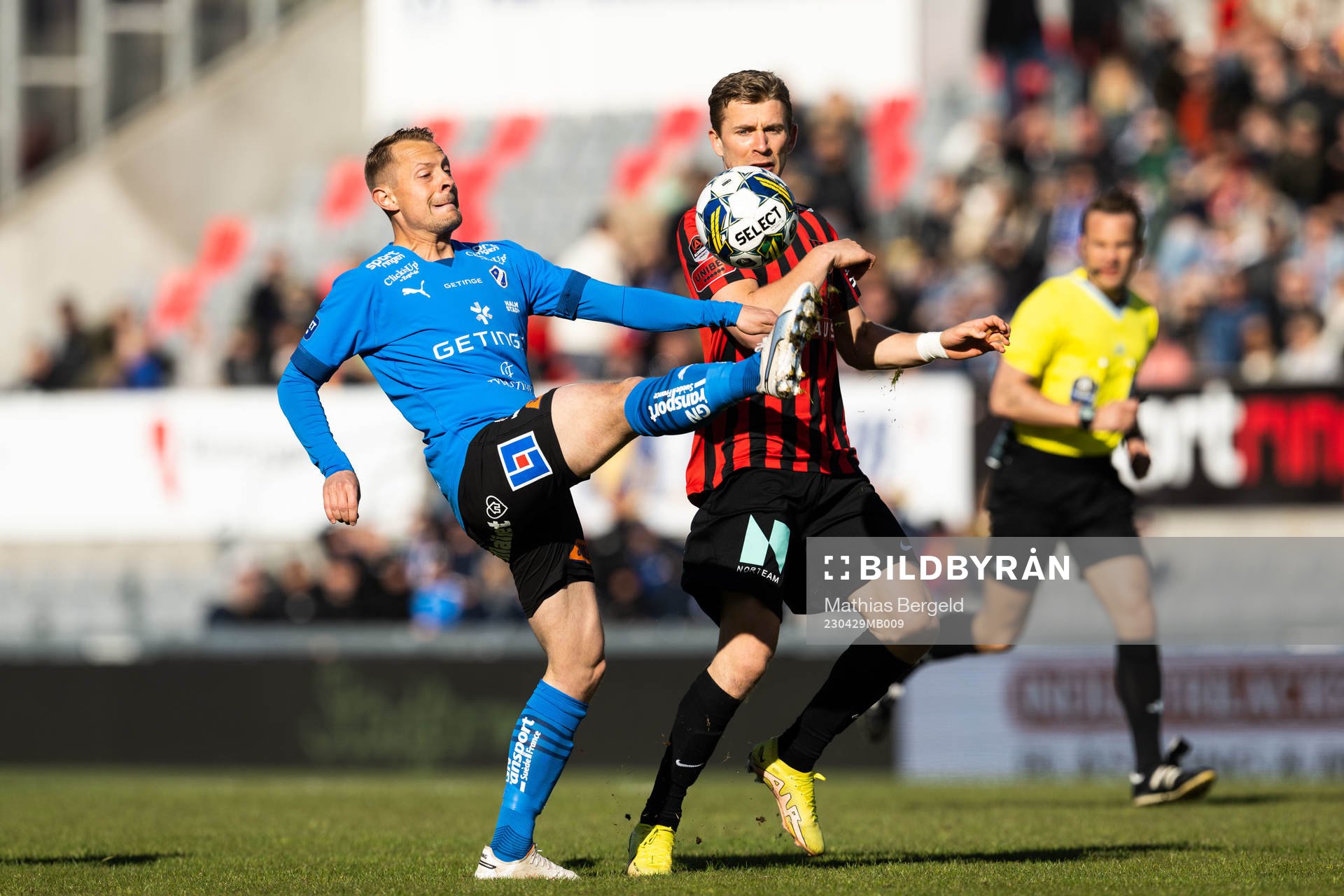 Halmstads Joel Allansson och Brommapojkarnas Ludvig Fritzson