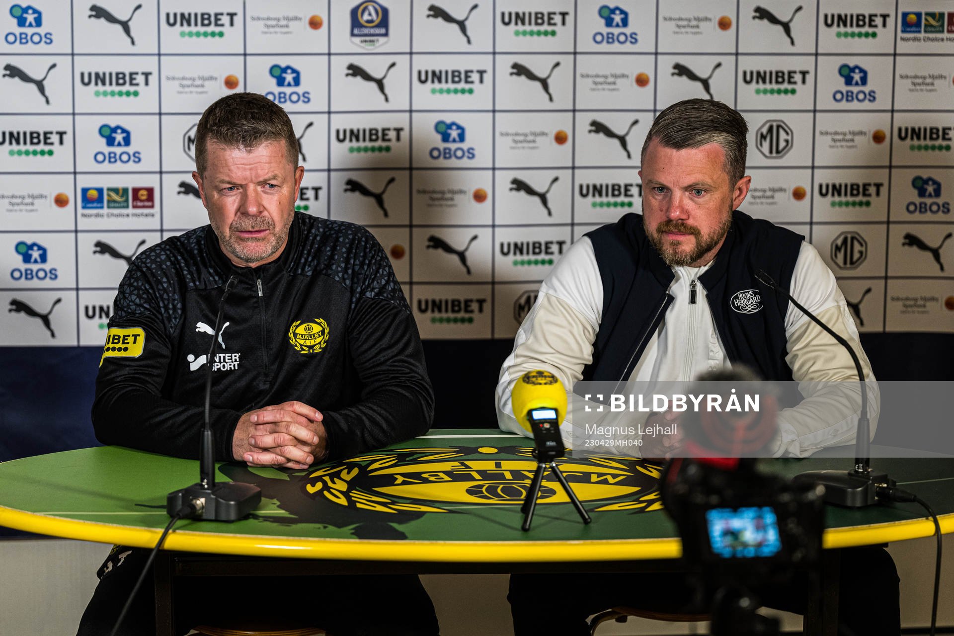 Mjällbys tränare Anders Torstensson och Elfsborgs manager