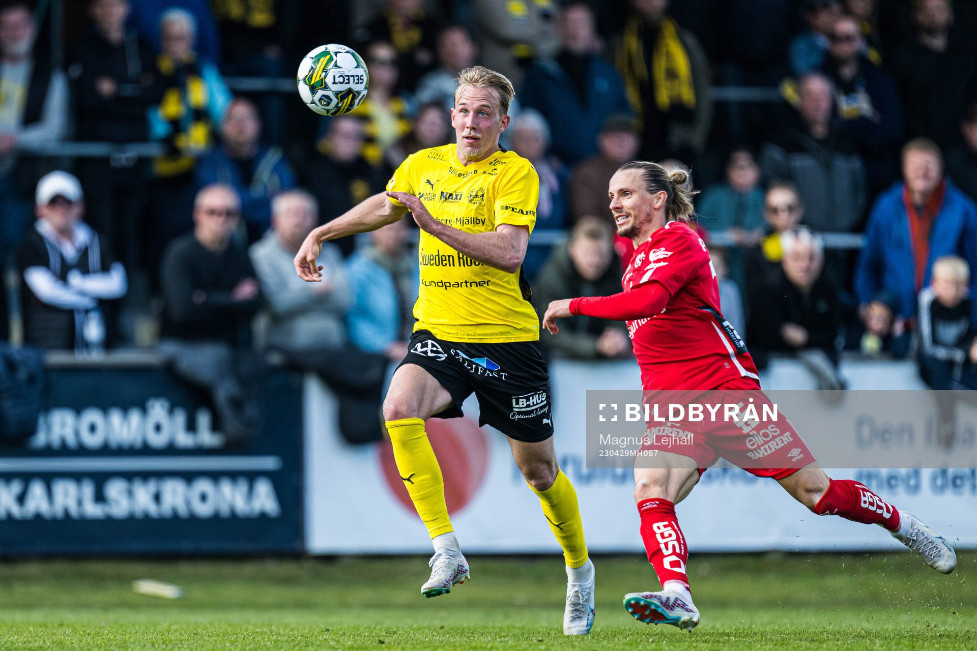 Mjällbys Herman Johansson och Elfsborgs Niklas Hult
