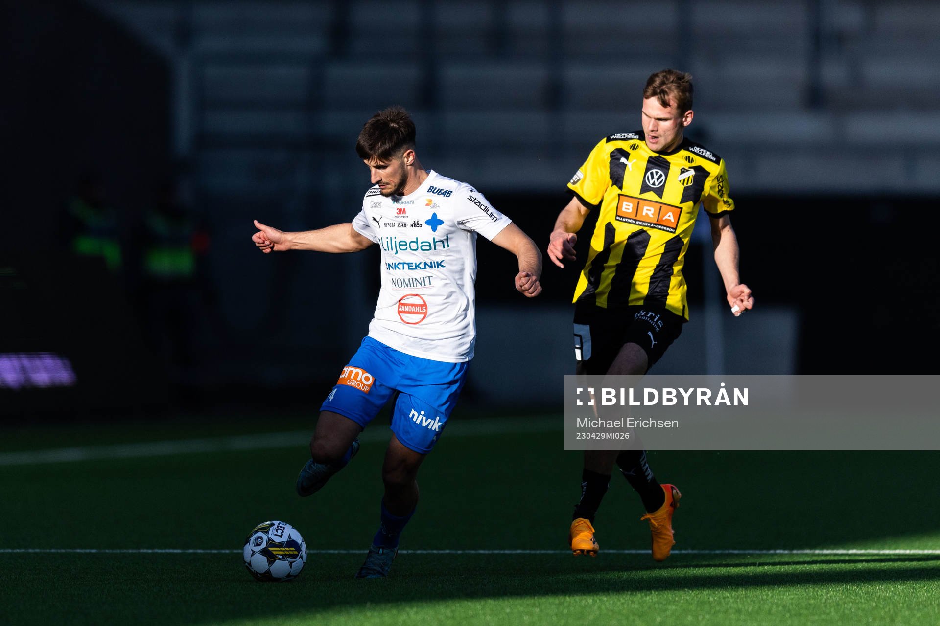 Värnamos Emin Grozdanic och Häckens Oscar Uddenäs