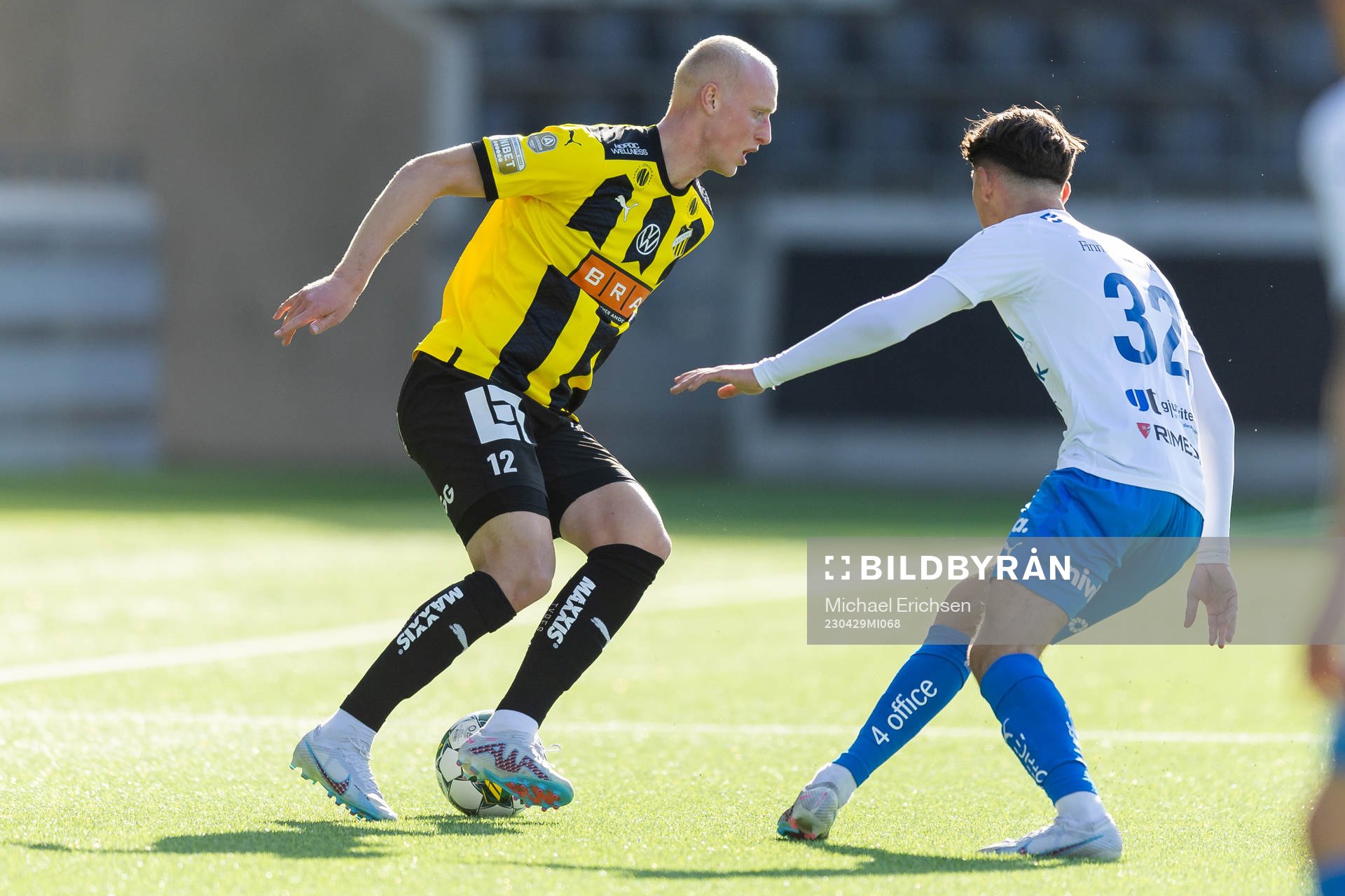 Häckens Valgeir Fridriksson och Värnamos Kenan Bilalovic