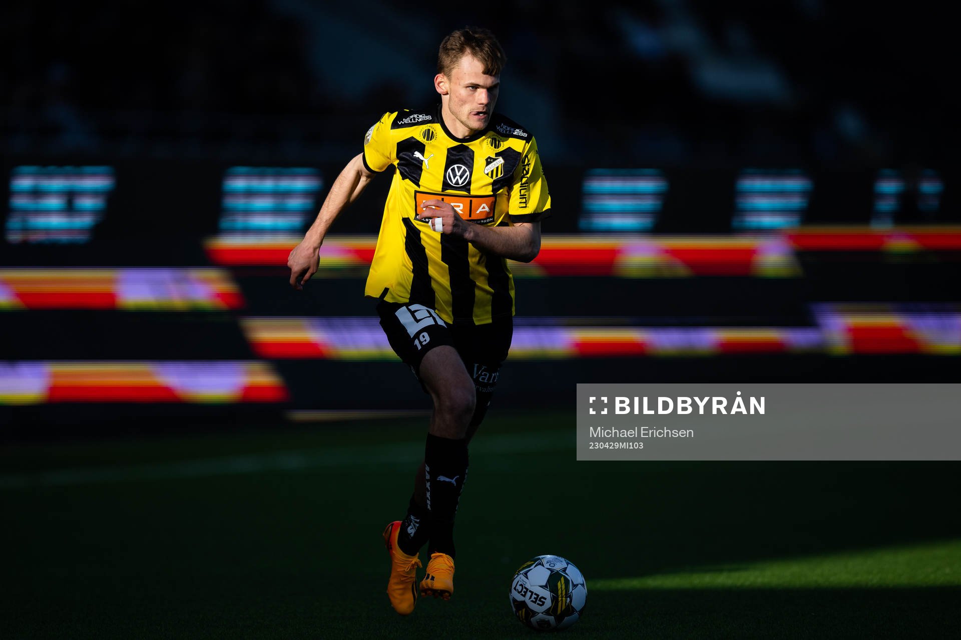 under fotbollsmatchen i Allsvenskan mellan Häcken och