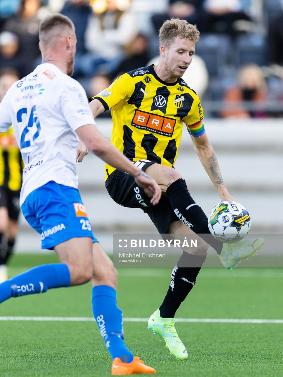 under fotbollsmatchen i Allsvenskan mellan Häcken och