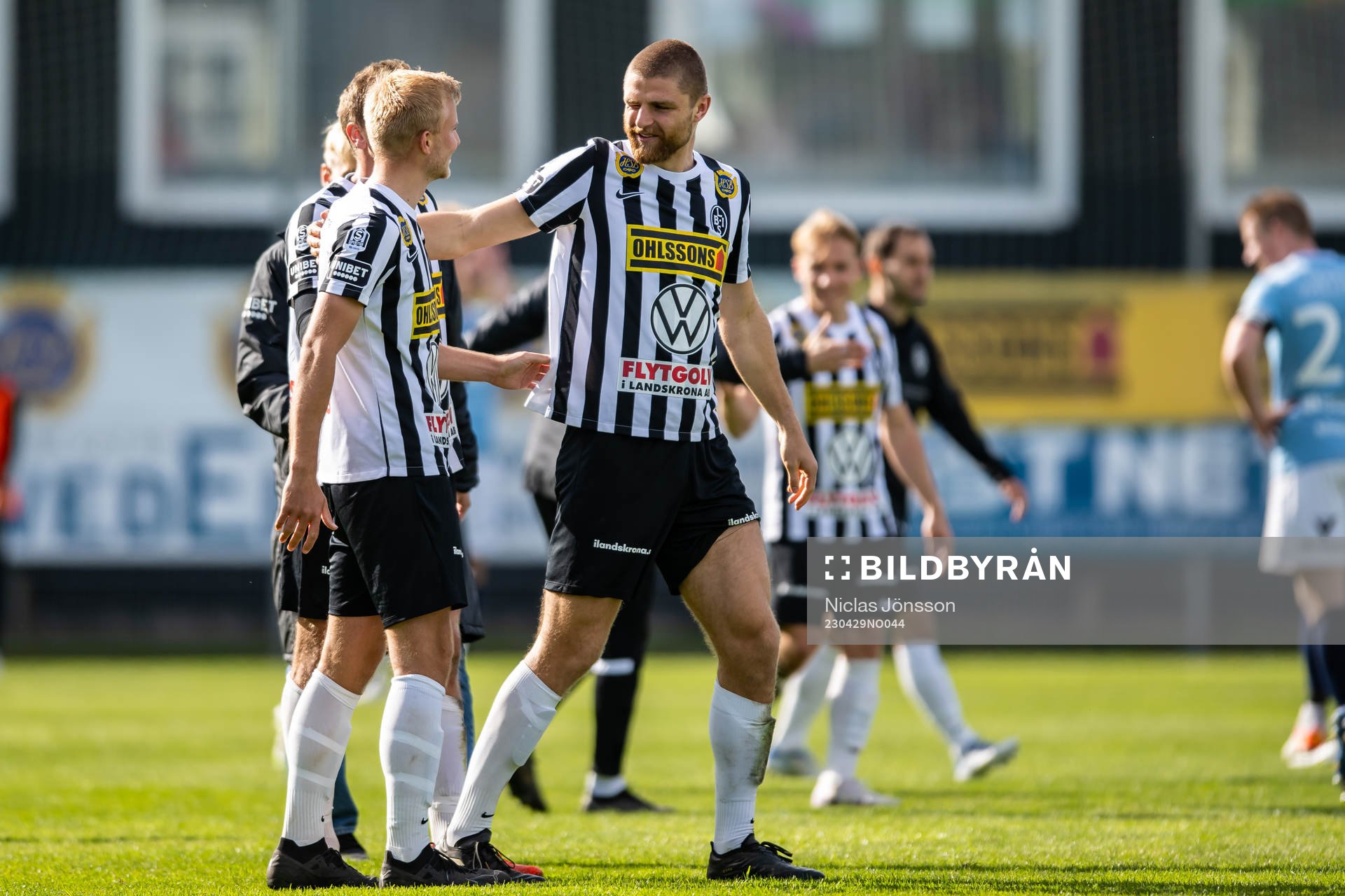 Landskronas Johan Rapp och Erik Hedenquist jublar