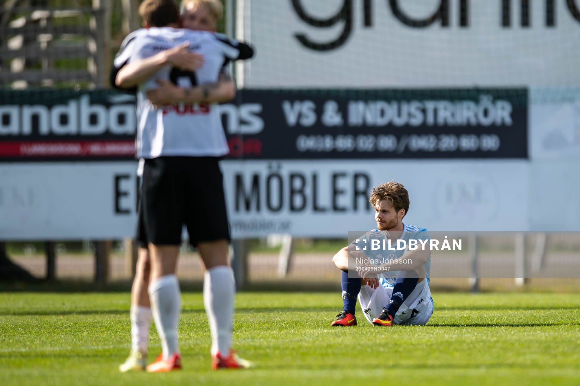 Gefles Daniel Eliasson deppar fotbollsmatchen i Superettan
