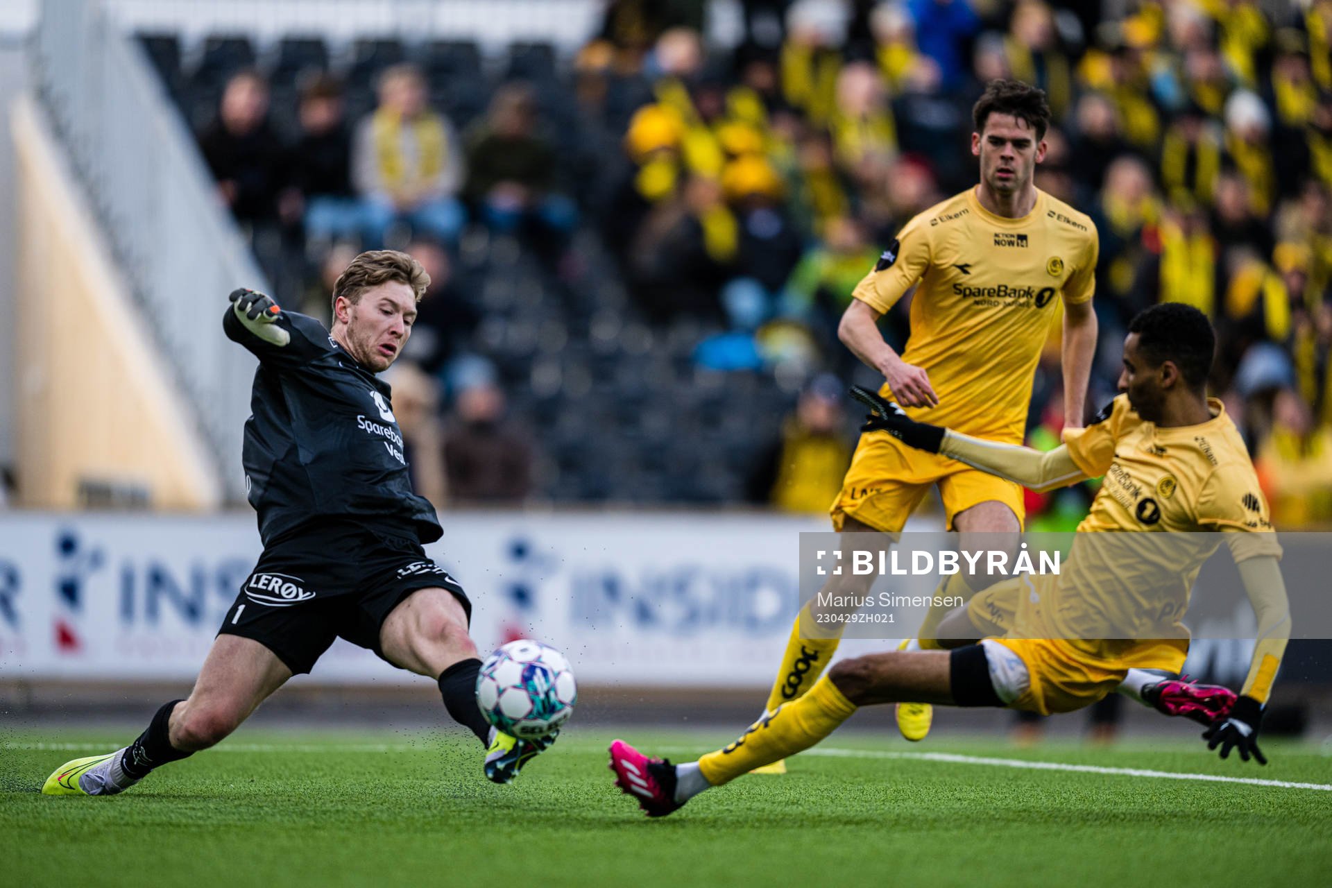 Mathias Dyngeland of Brann and Amahl Pellegrino of