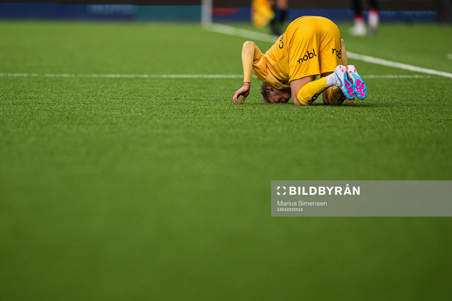 Albert Grønbæk of Bodø/Glimt in pain
