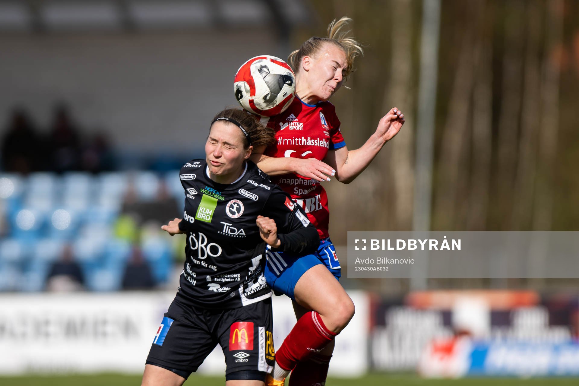 Vittsjös Jutta Rantala i nickduellen mot Örebros Heidi