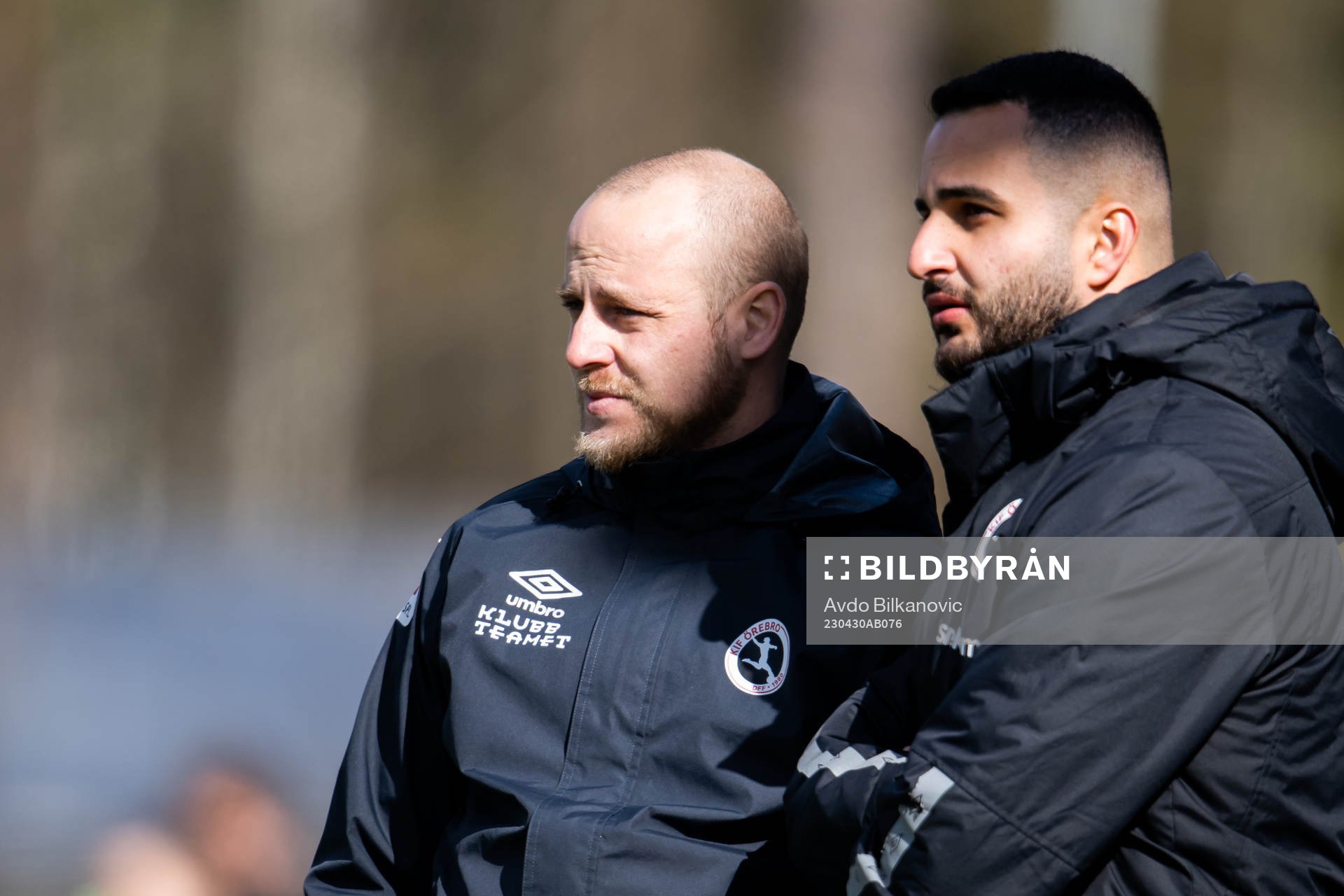 Örebros tränare Rickard Johansson och assisterande